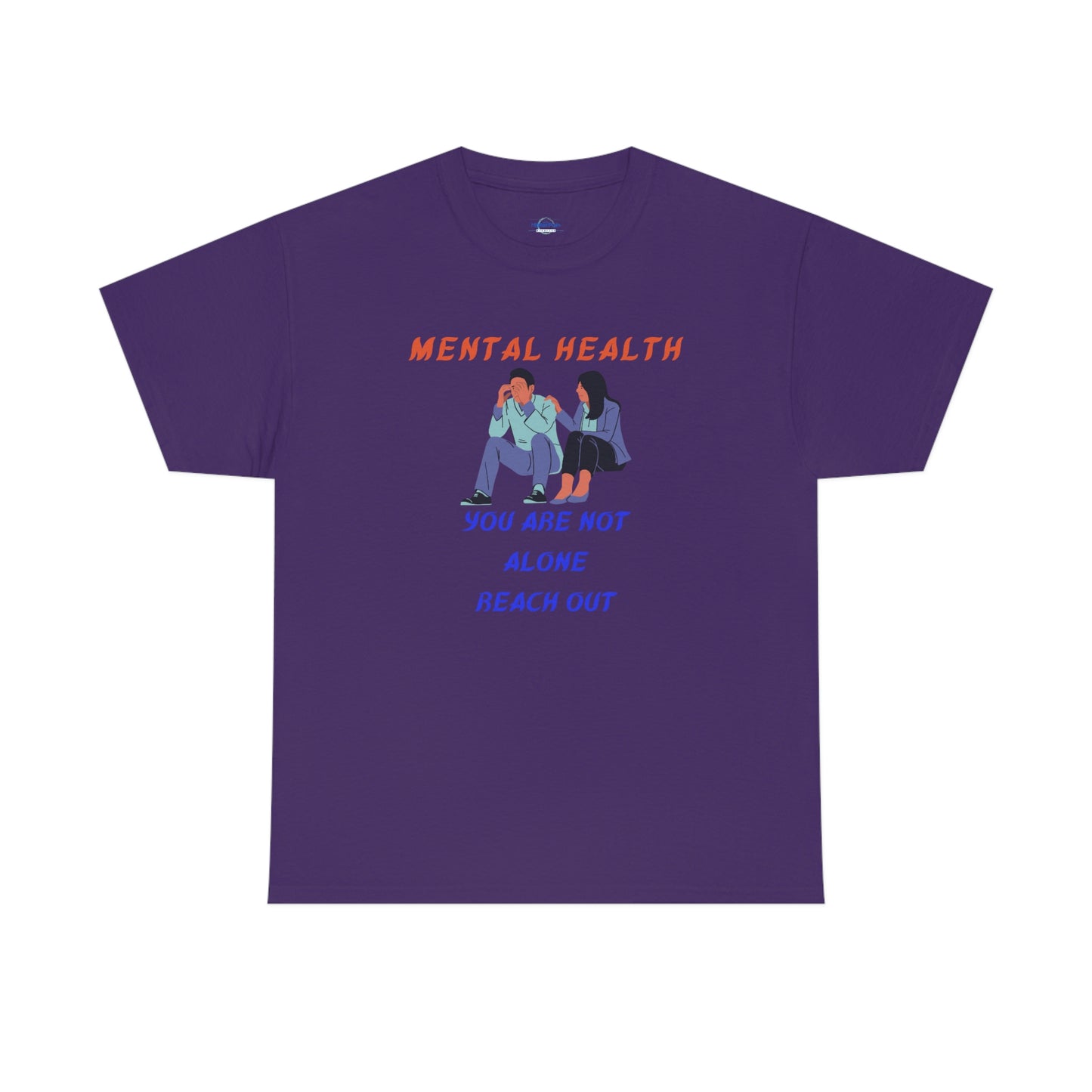 Mental Health You Are Not Alone Unisex Heavy Cotton Tee