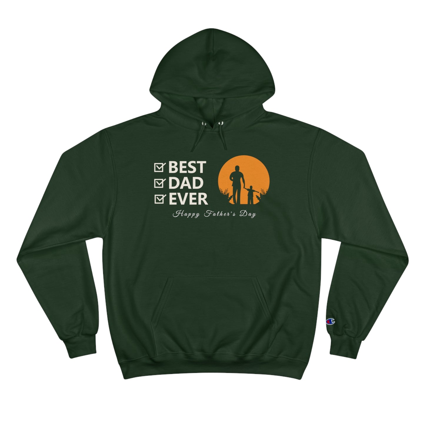 Exotic Print Father's Day Champion Hoodie