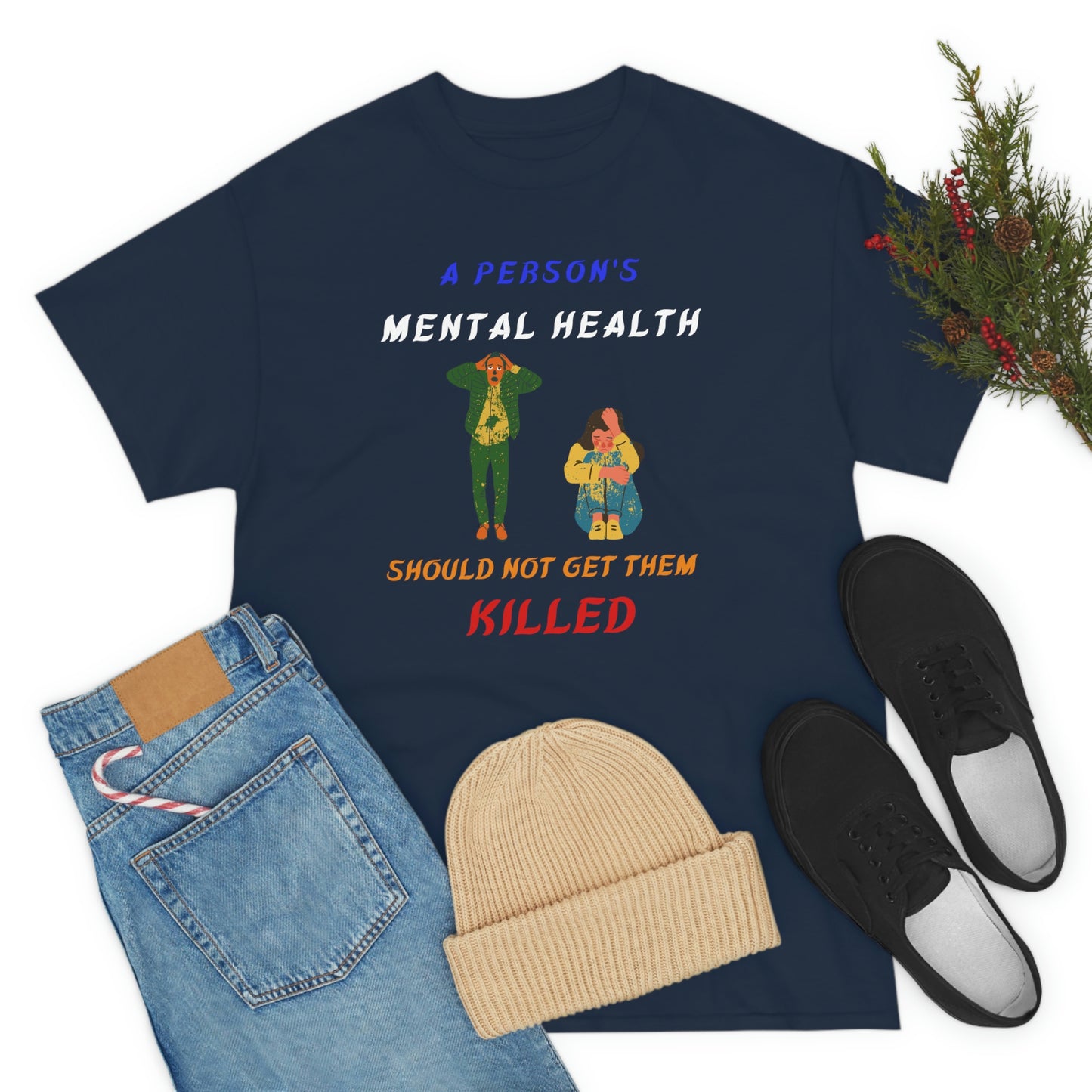 Mental Health Unisex Heavy Cotton Tee