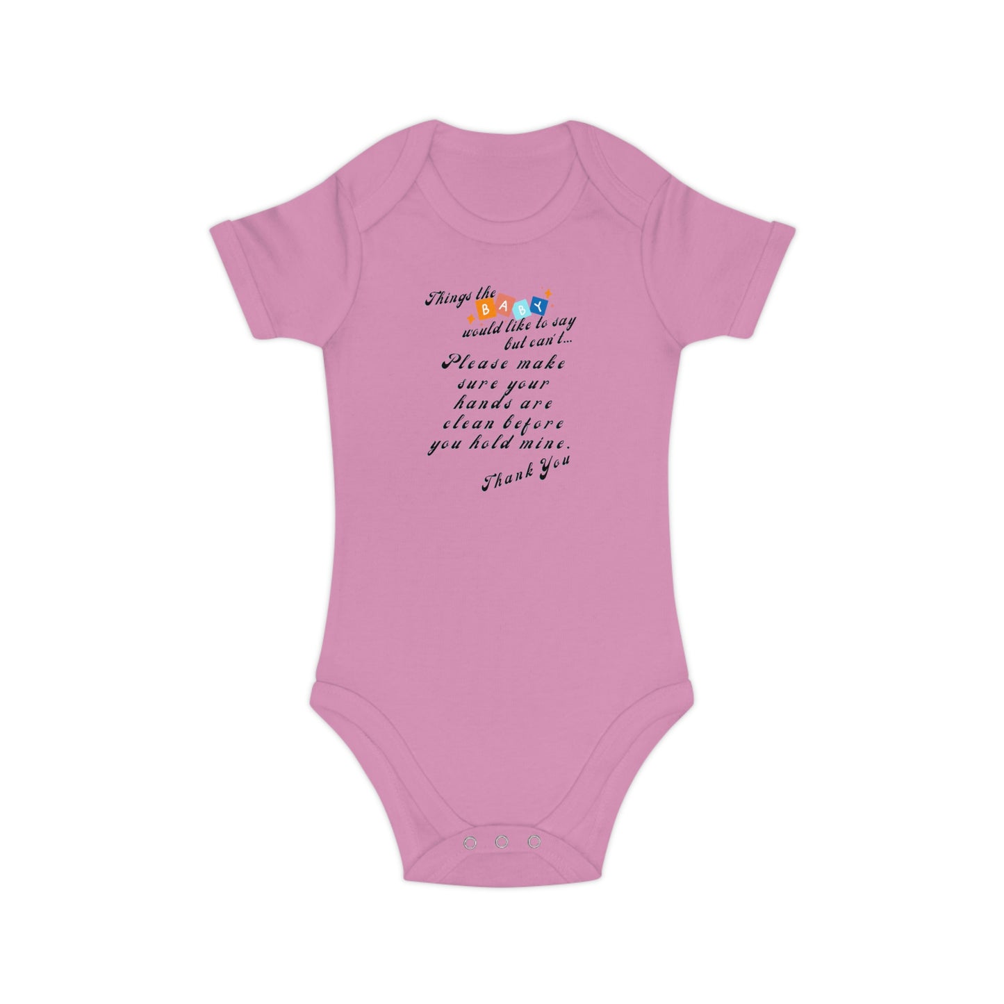 Baby Talk, Combed Cotton Baby Bodysuit