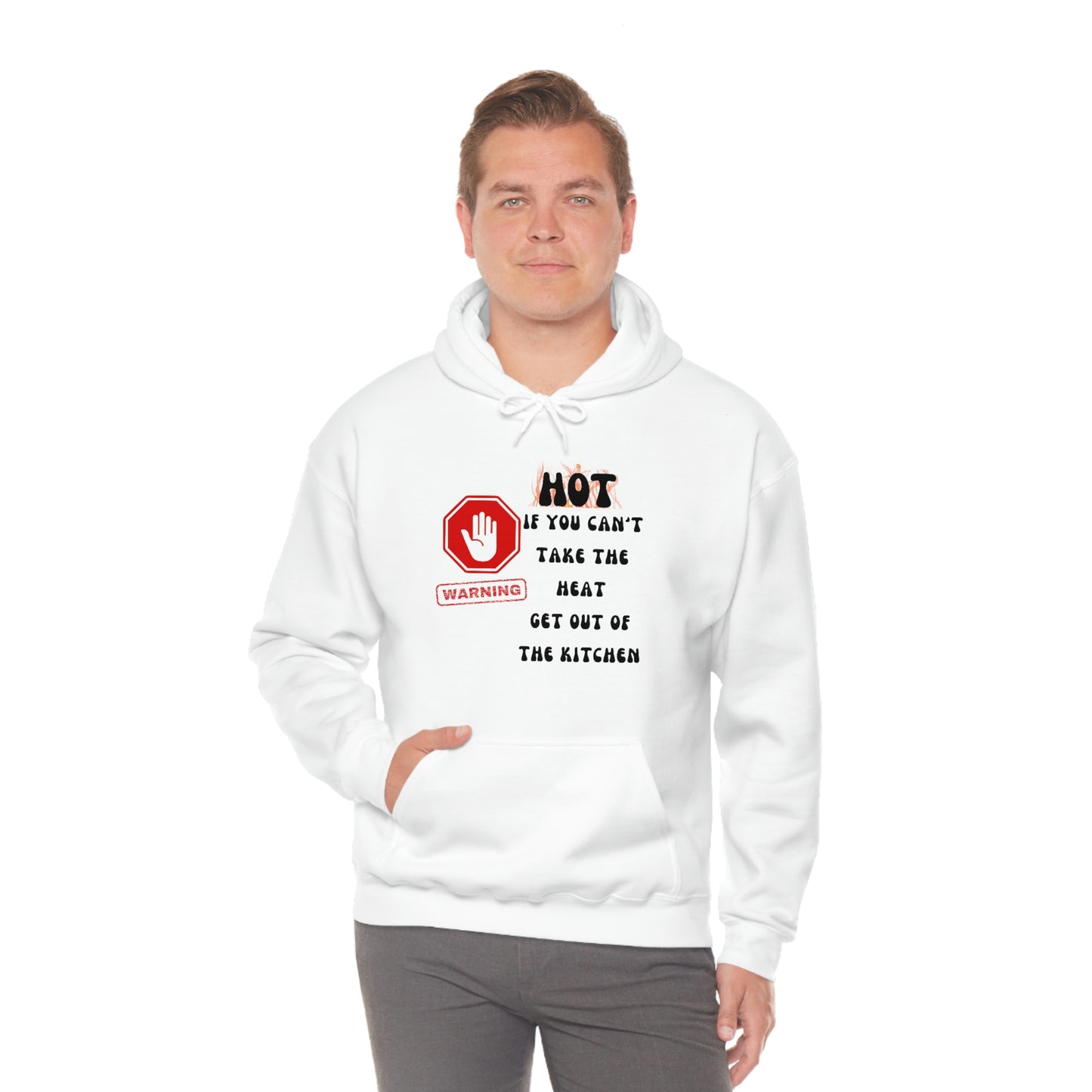 Warning, Unisex Heavy Blend™ Hooded Sweatshirt