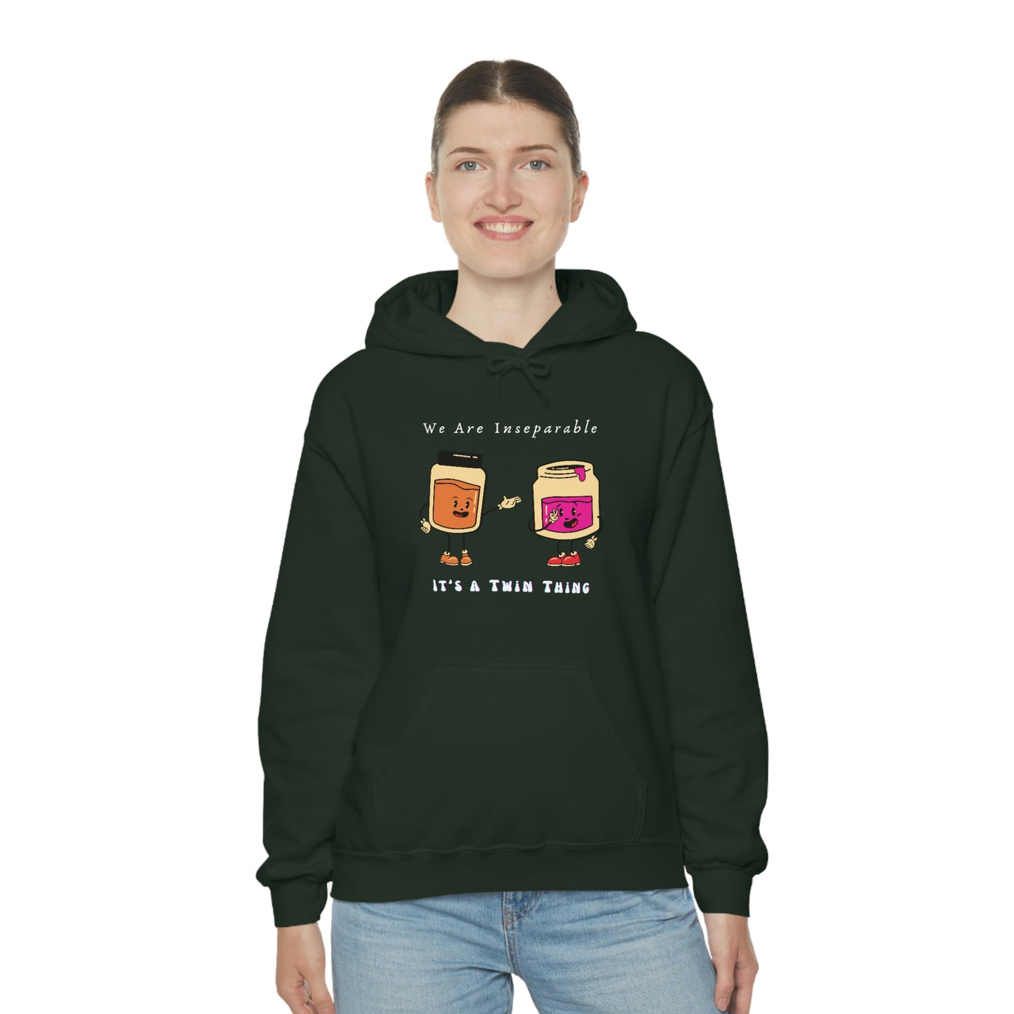 Twin, Unisex Heavy Blend™ Hooded Sweatshirt