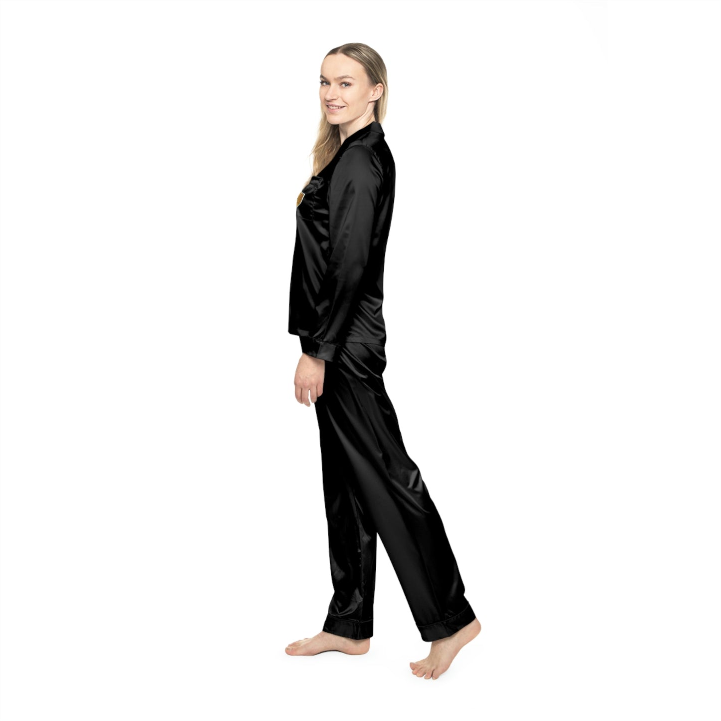 Women's Satin Pajamas (AOP)