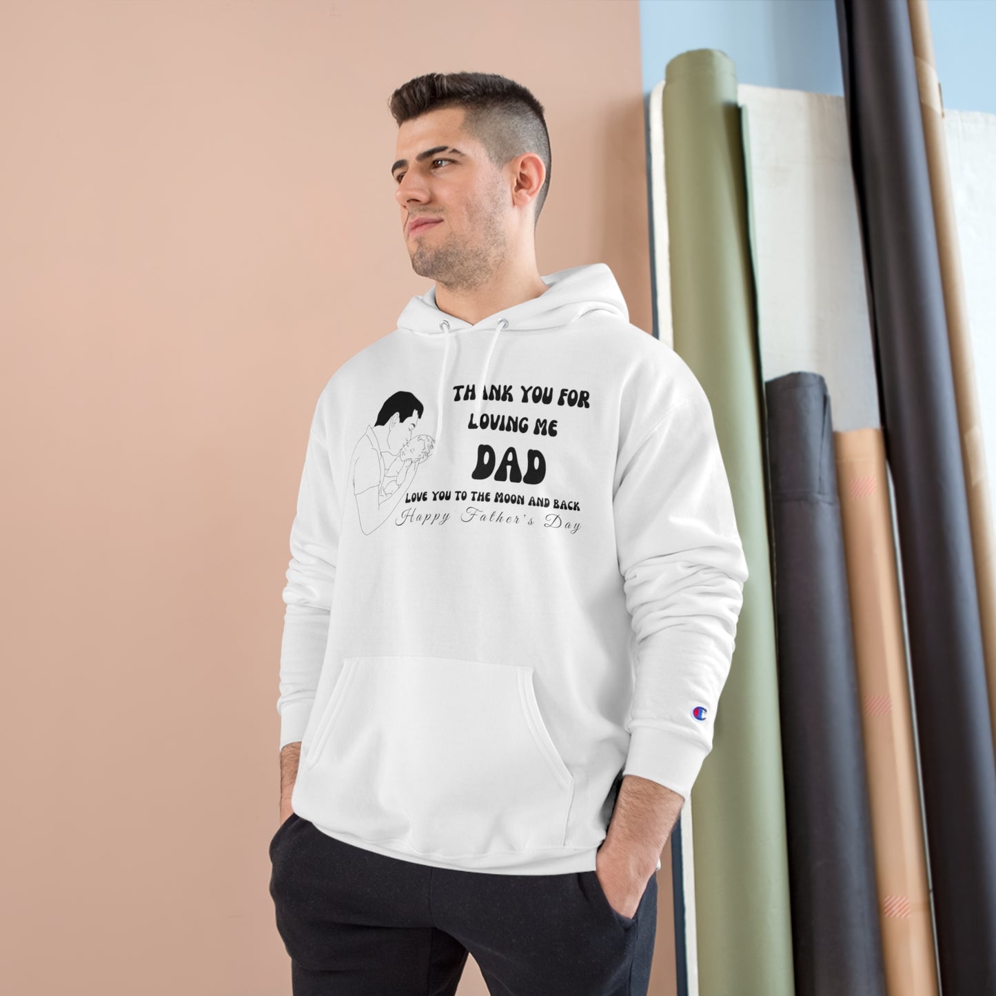 Exotic Print Father's Day Champion Hoodie