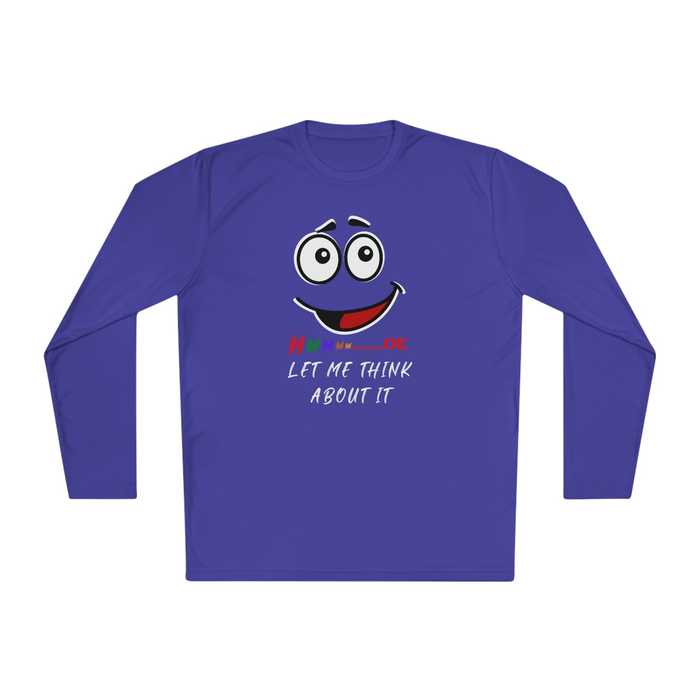 Hmmm, Unisex Lightweight Long Sleeve Tee