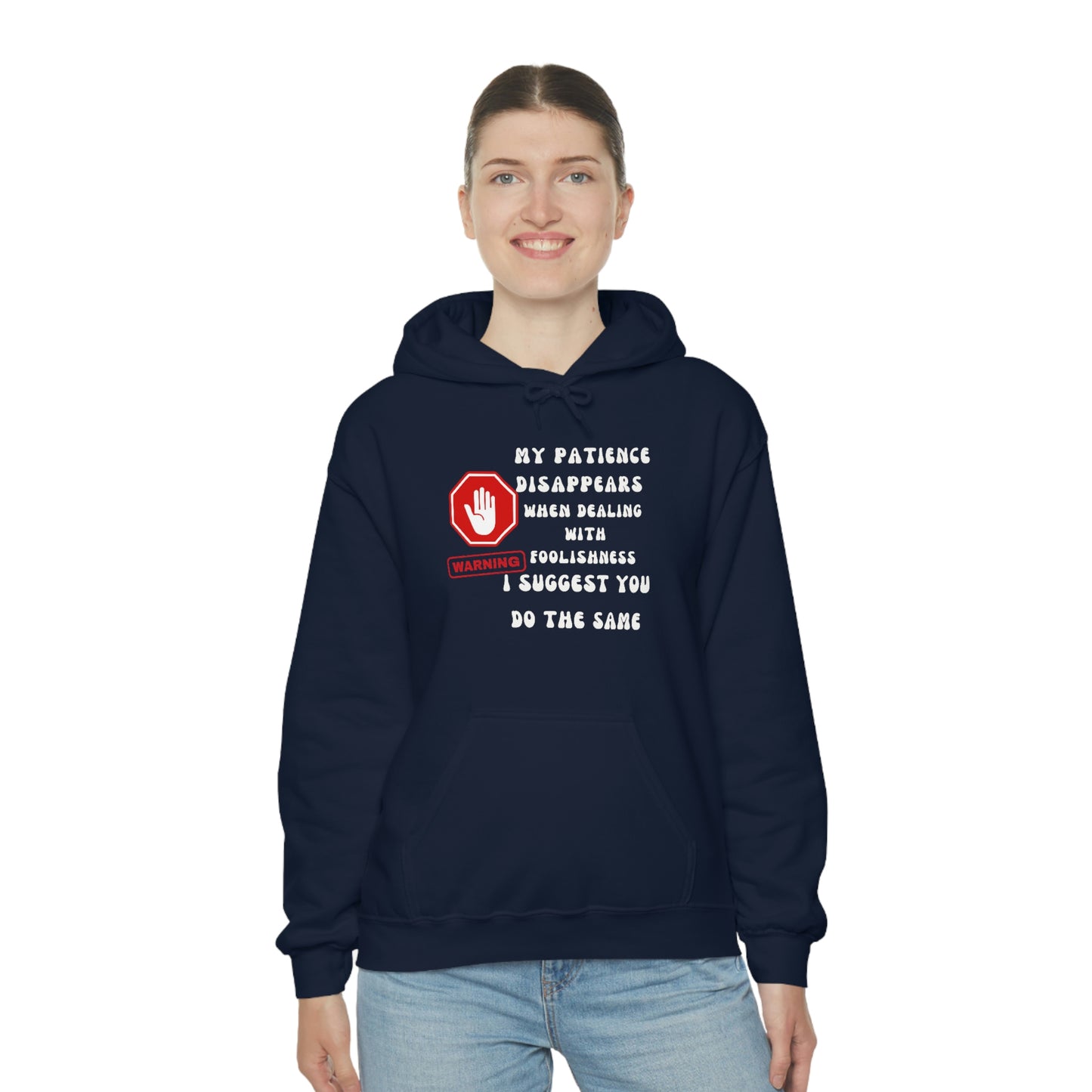 Warning, Unisex Heavy Blend™ Hooded Sweatshirt