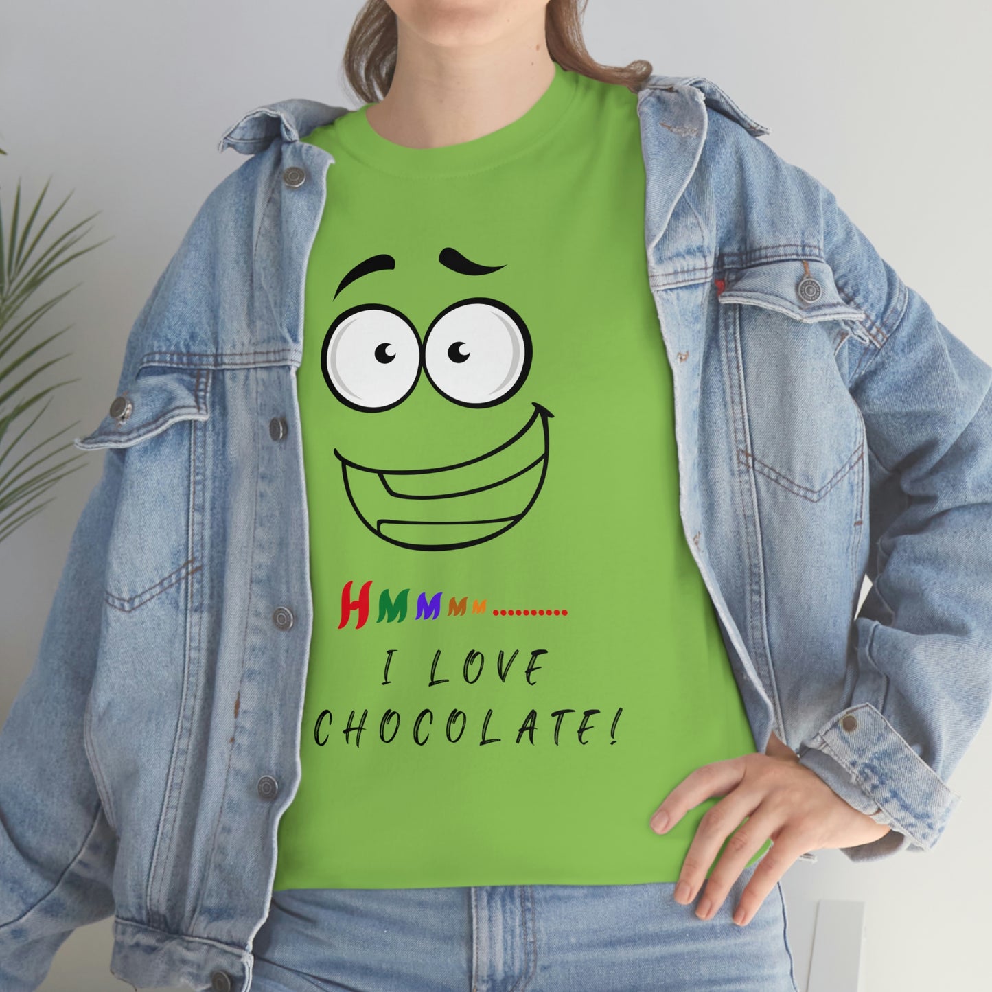 Hmmm... I Love Chocolate Unisex Heavy Cotton Tee