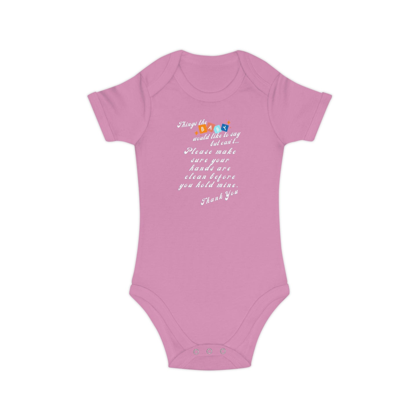 Baby Talk, Combed Cotton Baby Bodysuit