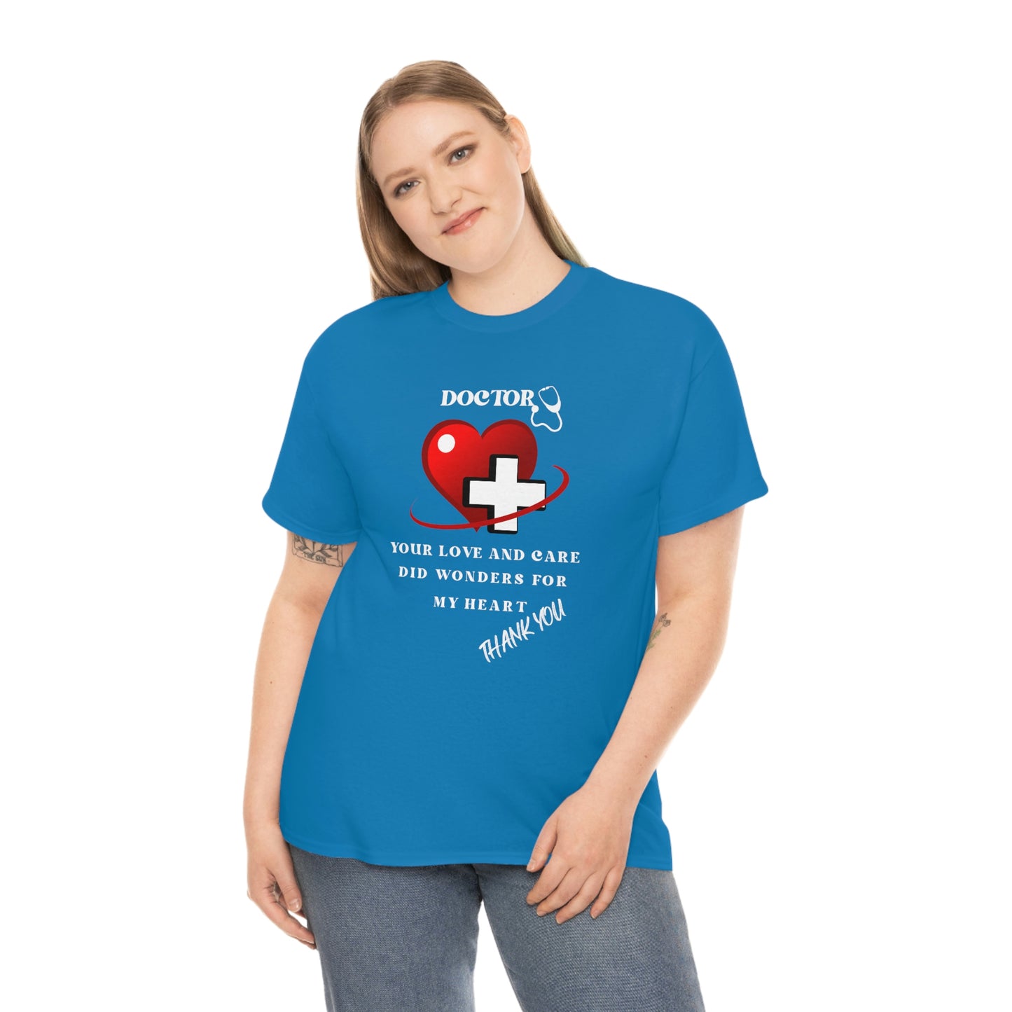 Medical, CVICU, EKG, Unisex Heavy Cotton Tee