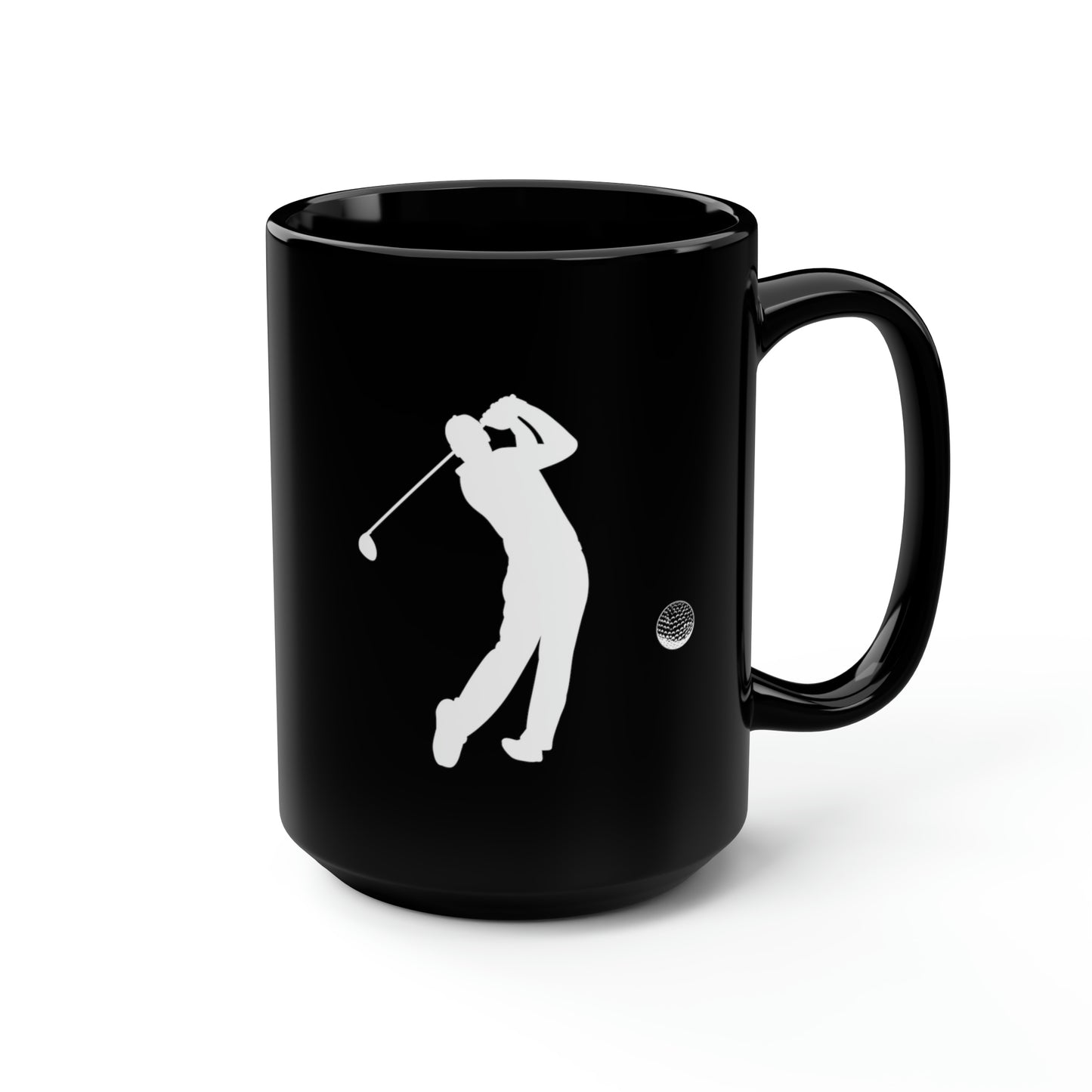 Golf Black Mug, 15oz