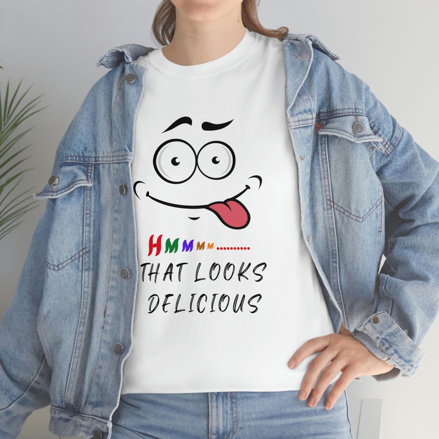 Hmmm, Funny, Unisex Heavy Cotton Tee