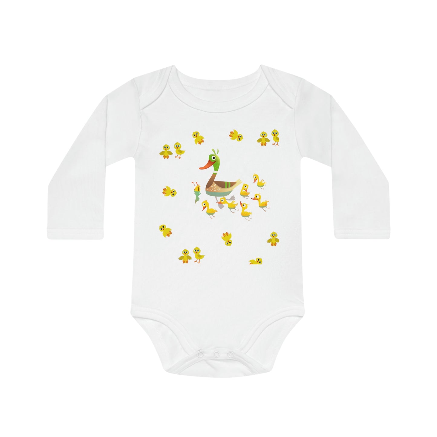 Baby Talk, Baby Long-Sleeve Organic Bodysuit