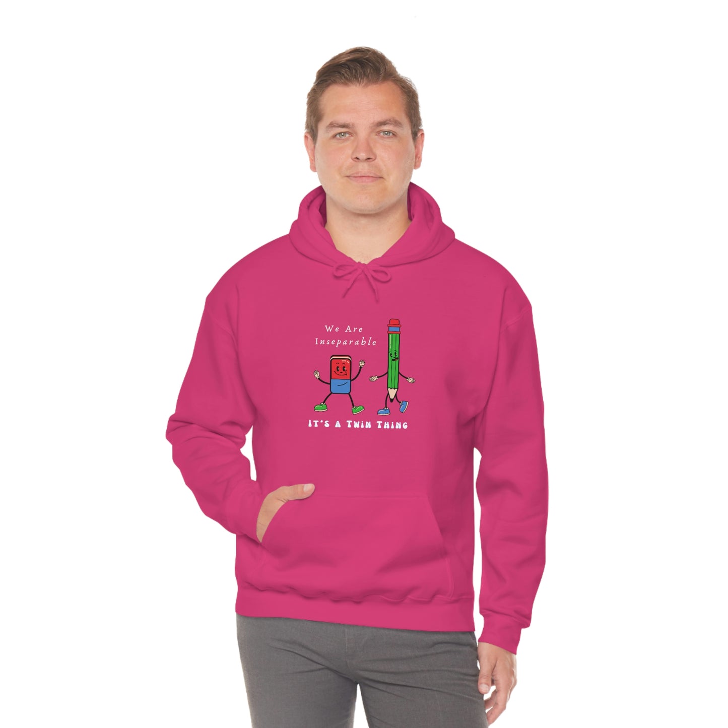 Twin, Unisex Heavy Blend™ Hooded Sweatshirt