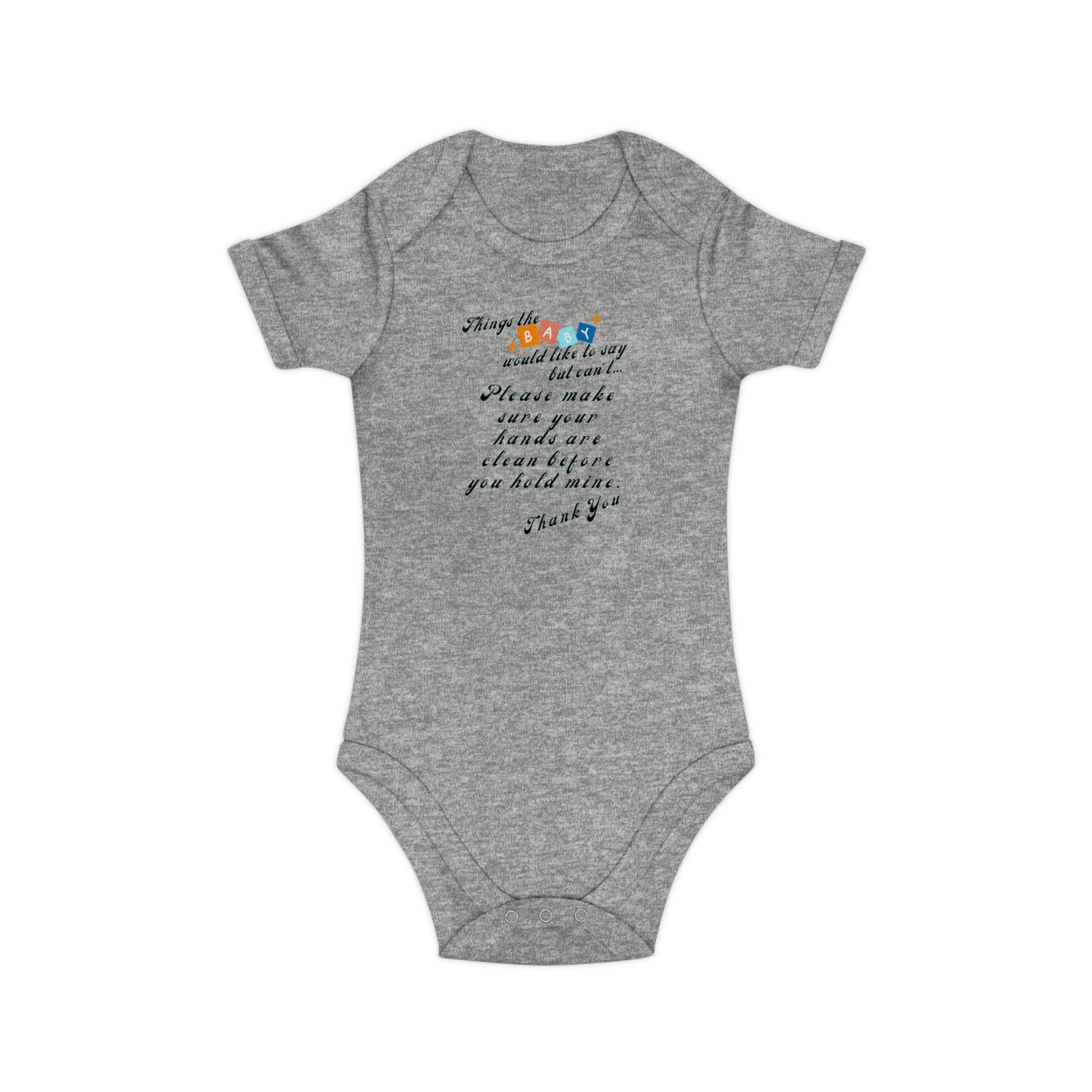 Baby Talk, Combed Cotton Baby Bodysuit