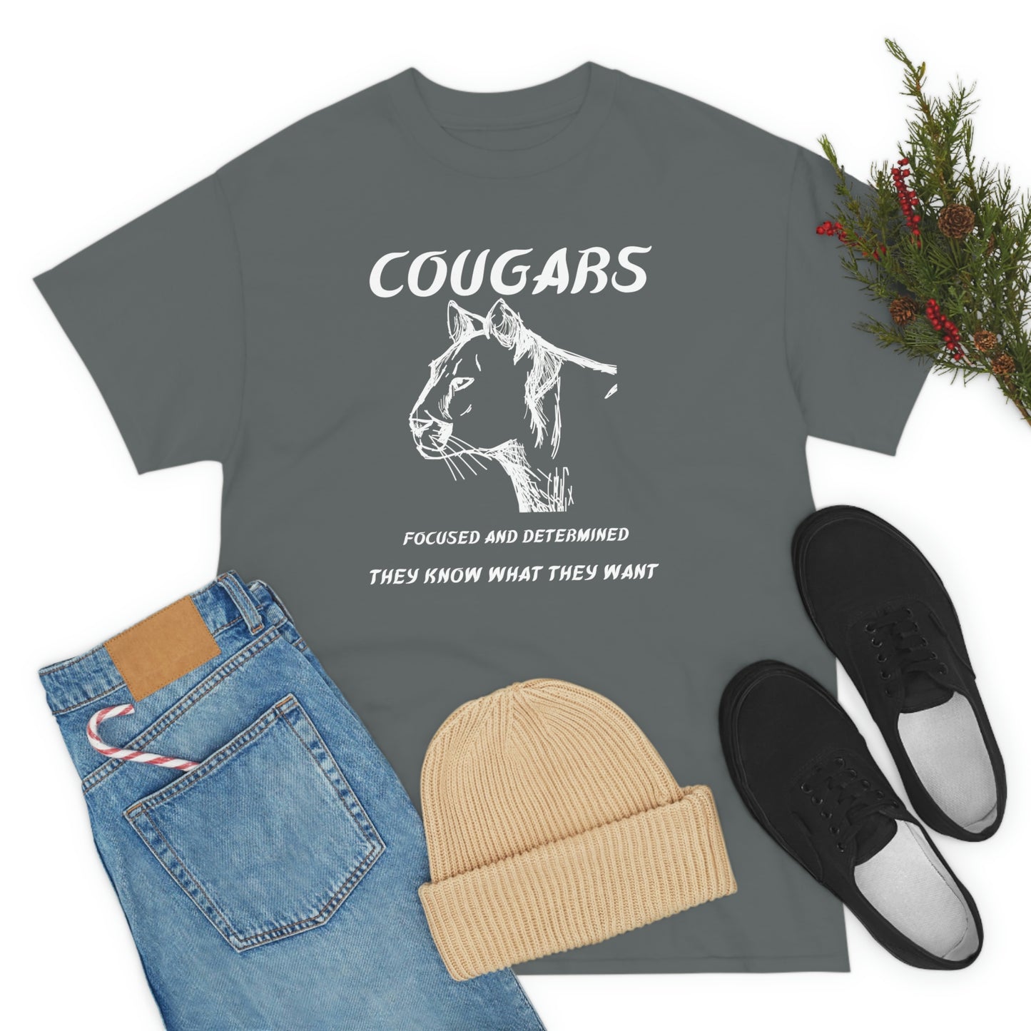 Cougars Unisex Heavy Cotton Tee