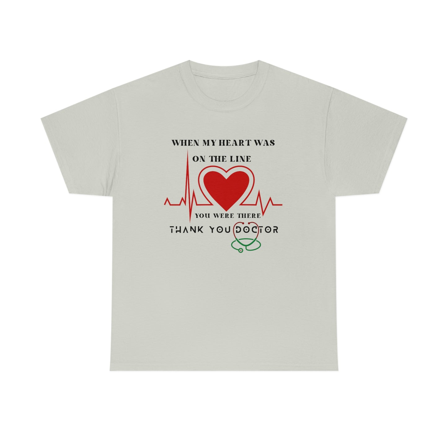 Medical, CVICU, EKG, Unisex Heavy Cotton Tee