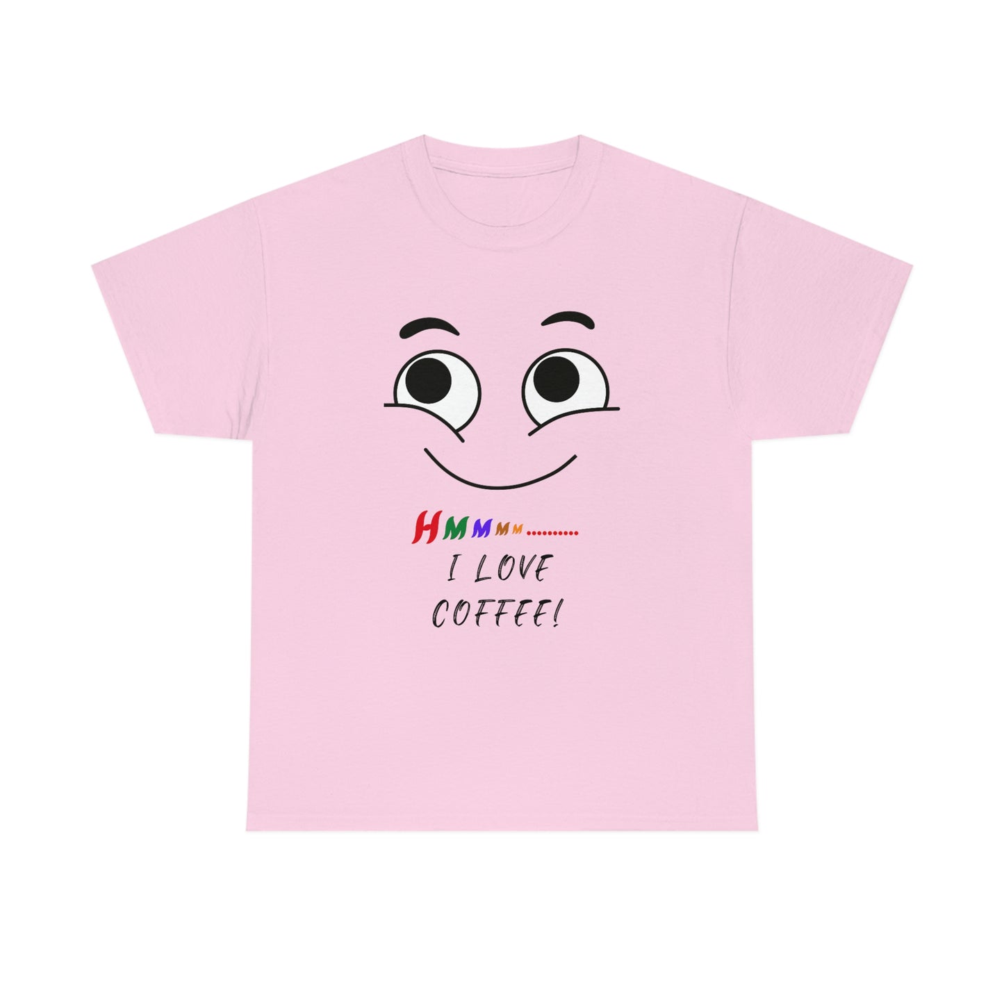 Hmmm... I Love Coffee, Unisex Heavy Cotton Tee