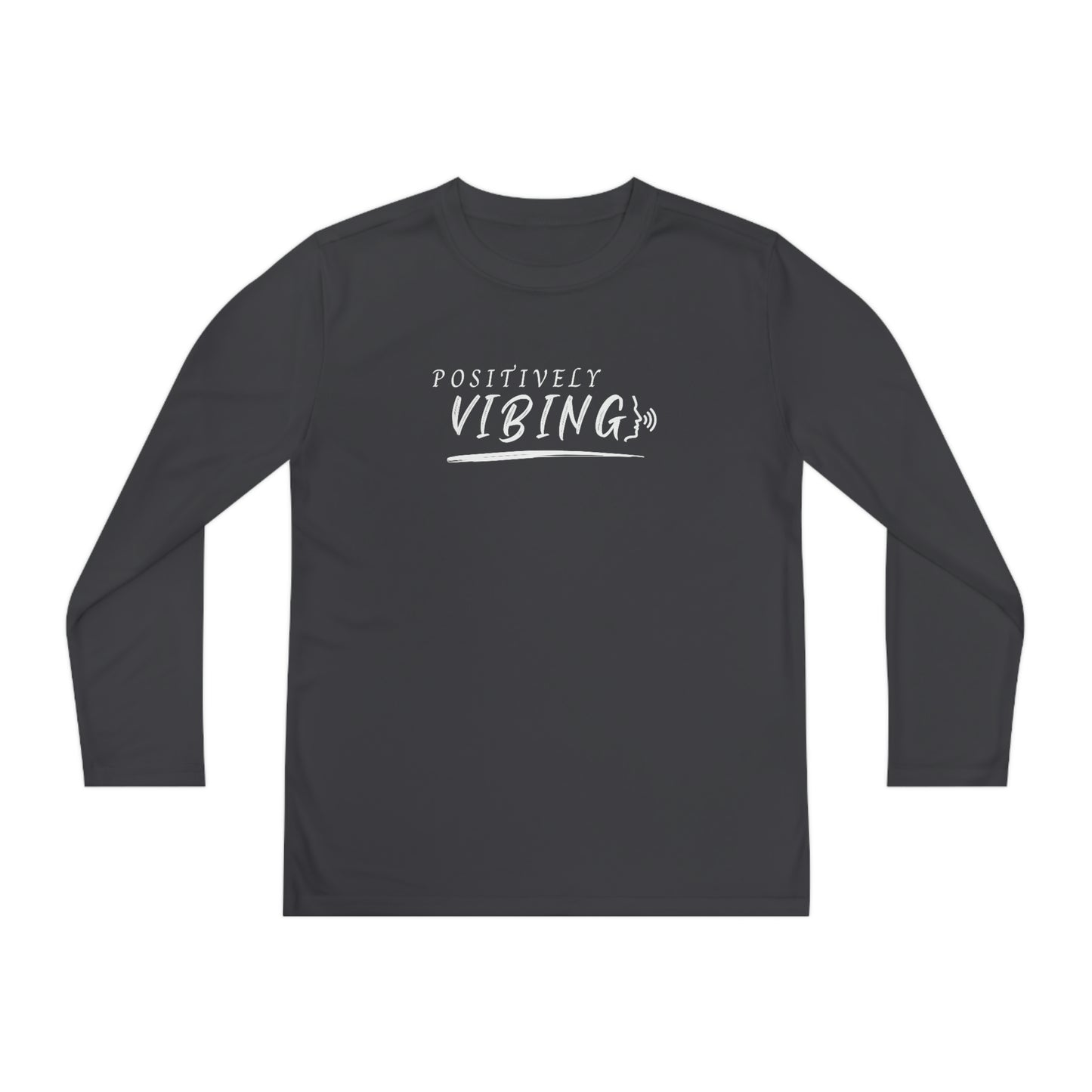 Vibes, Youth Long Sleeve Competitor Tee