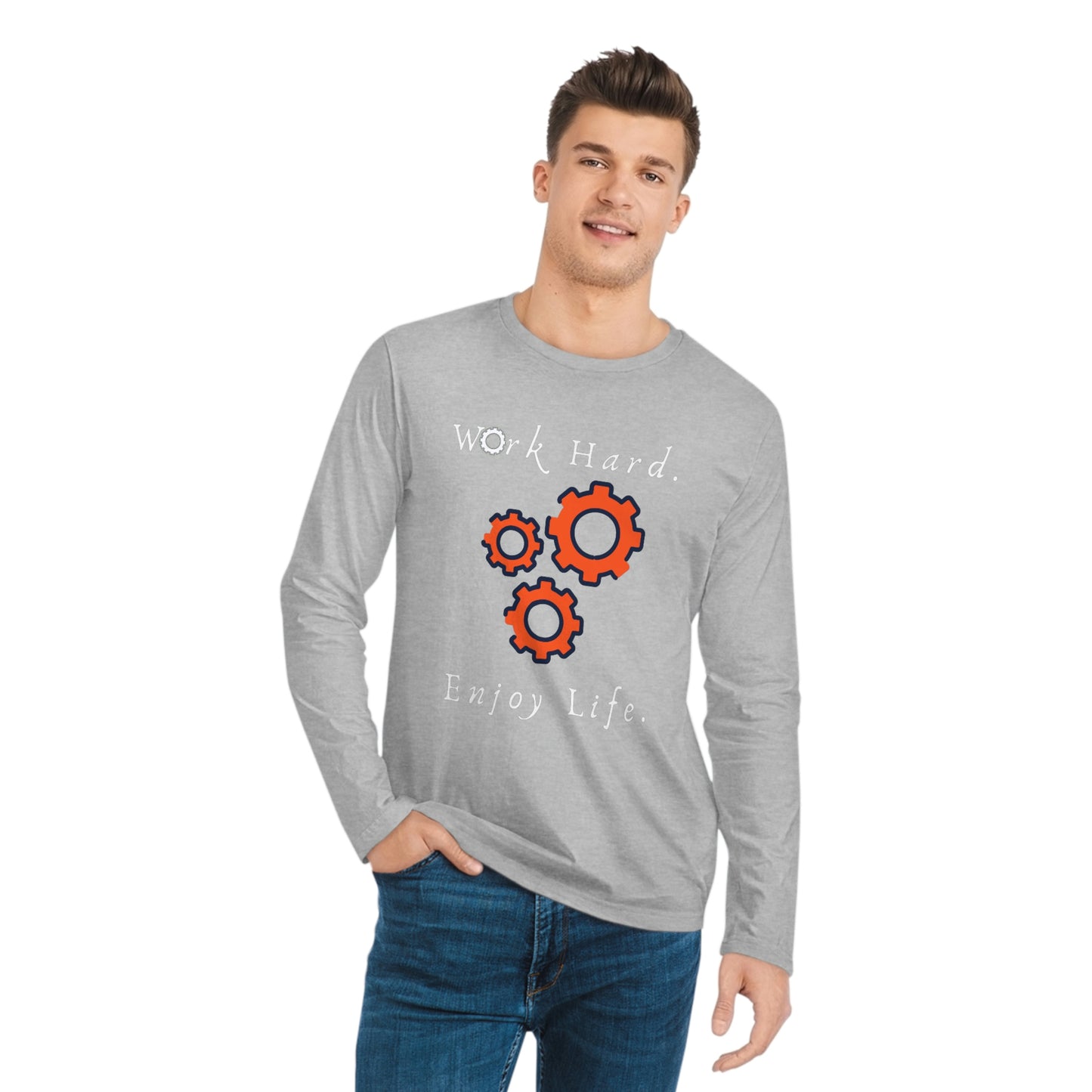 Make It Happen, Men's Organic Sparker Long Sleeve Shirt