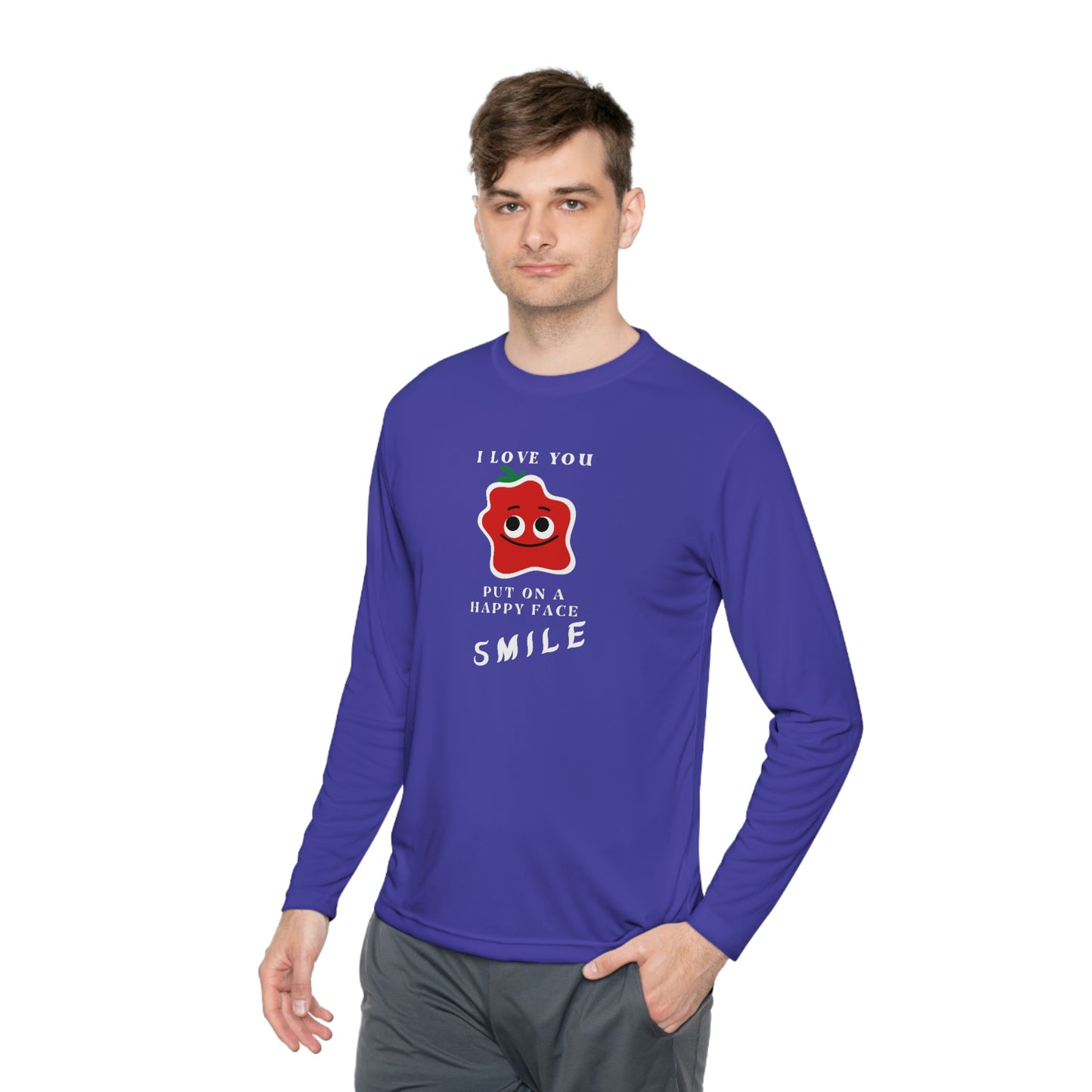 Smile Unisex Lightweight Long Sleeve Tee