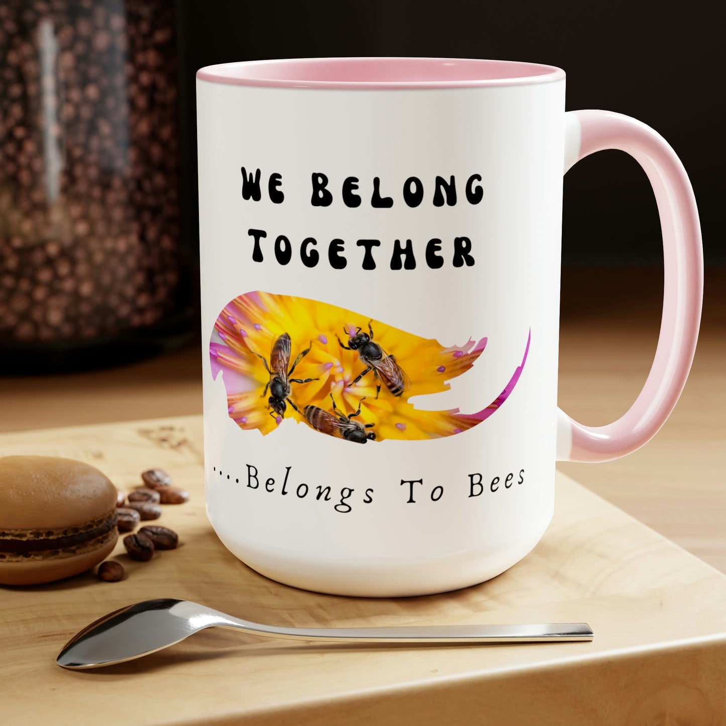 Stronger Together, Love, Two-Tone Coffee Mugs, 15oz