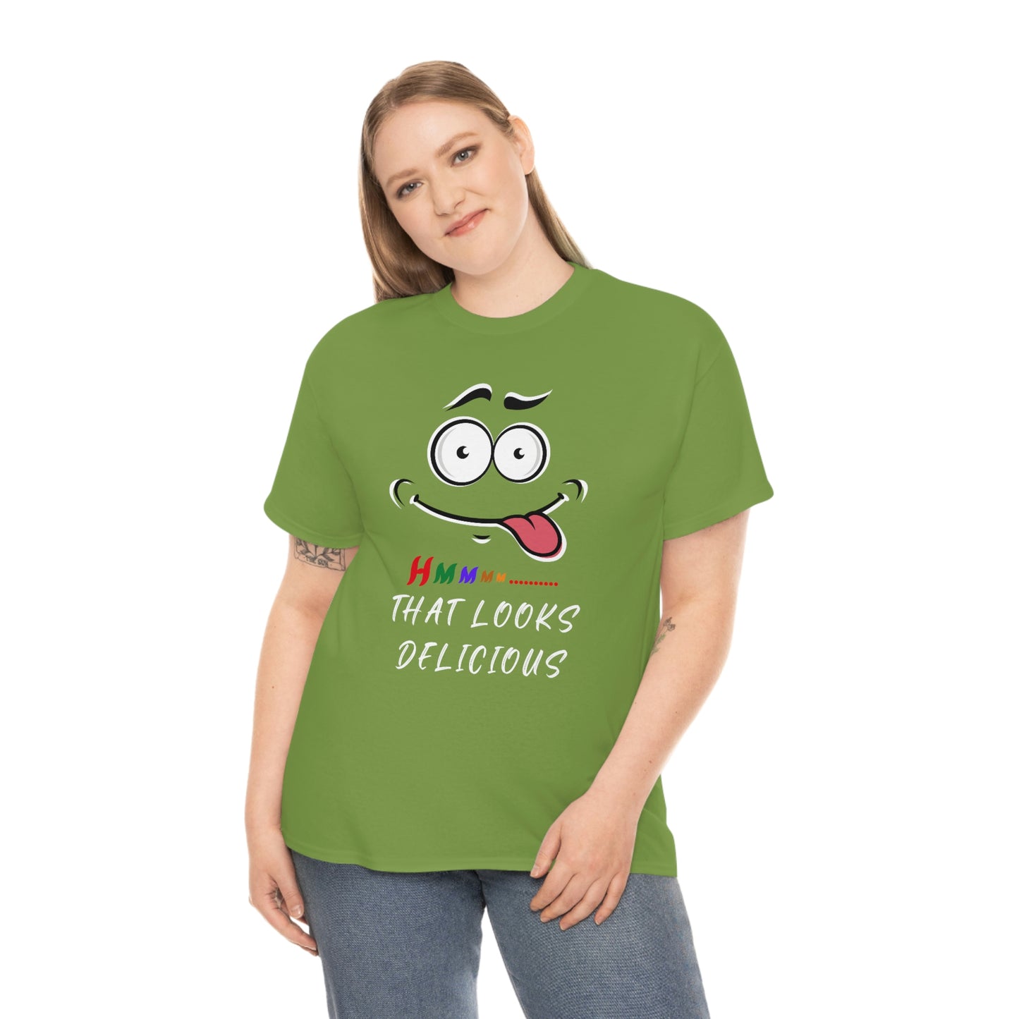 Hmmm, Funny, Unisex Heavy Cotton Tee