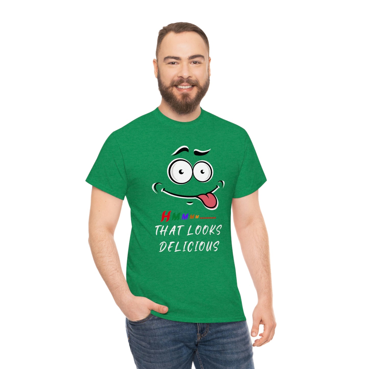 Hmmm, Funny, Unisex Heavy Cotton Tee