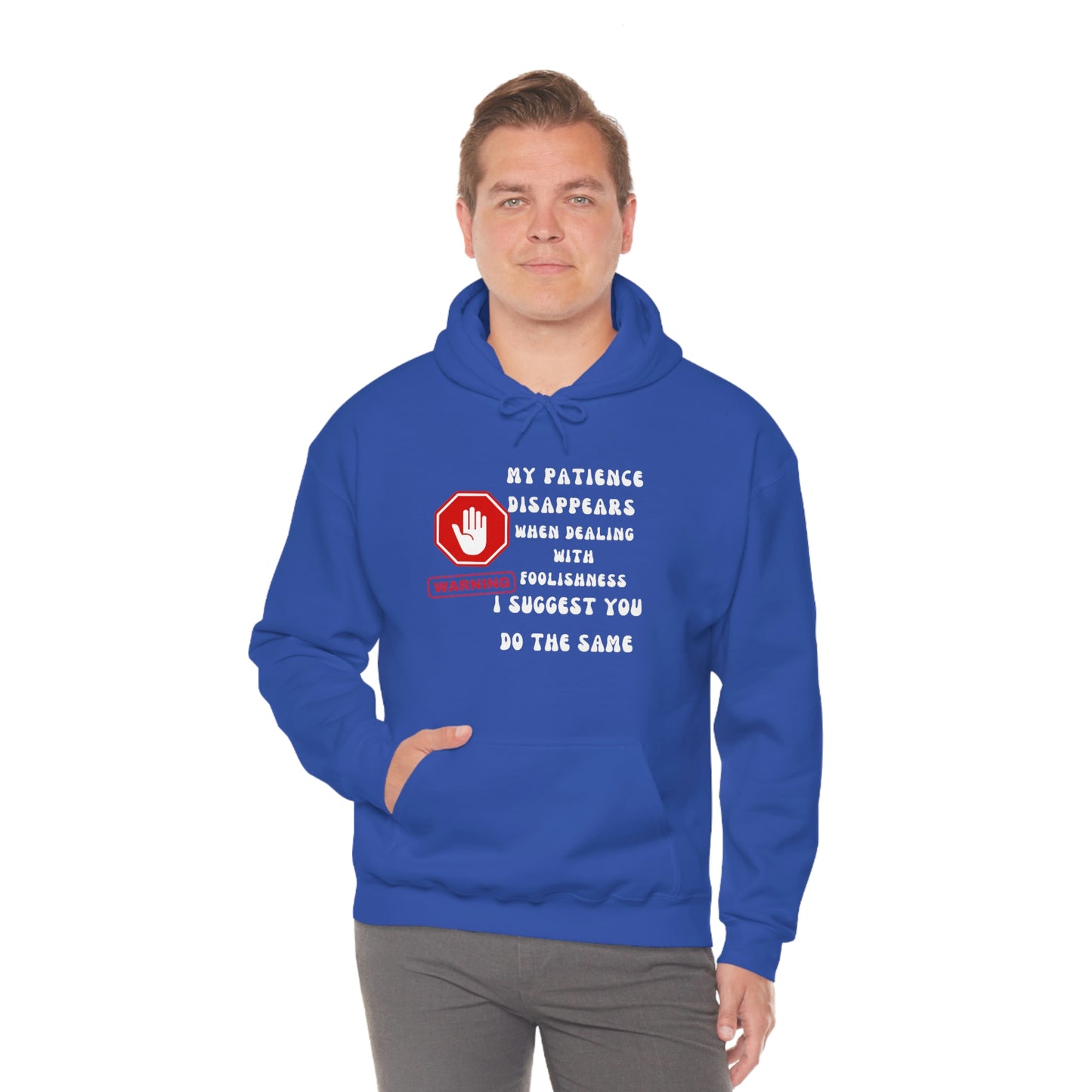 Warning, Unisex Heavy Blend™ Hooded Sweatshirt