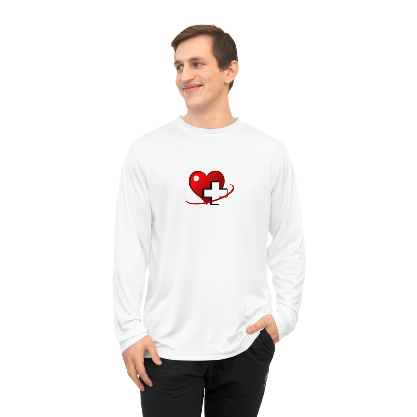 Medical, CVICU, EKG, Unisex Performance Long Sleeve Shirt