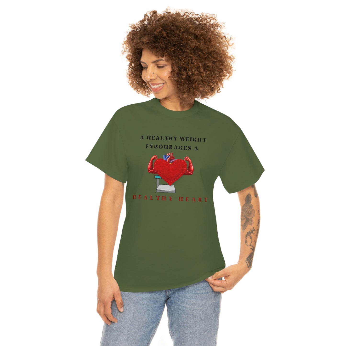 Healthy Weight Healthy Heart Unisex Heavy Cotton Tee