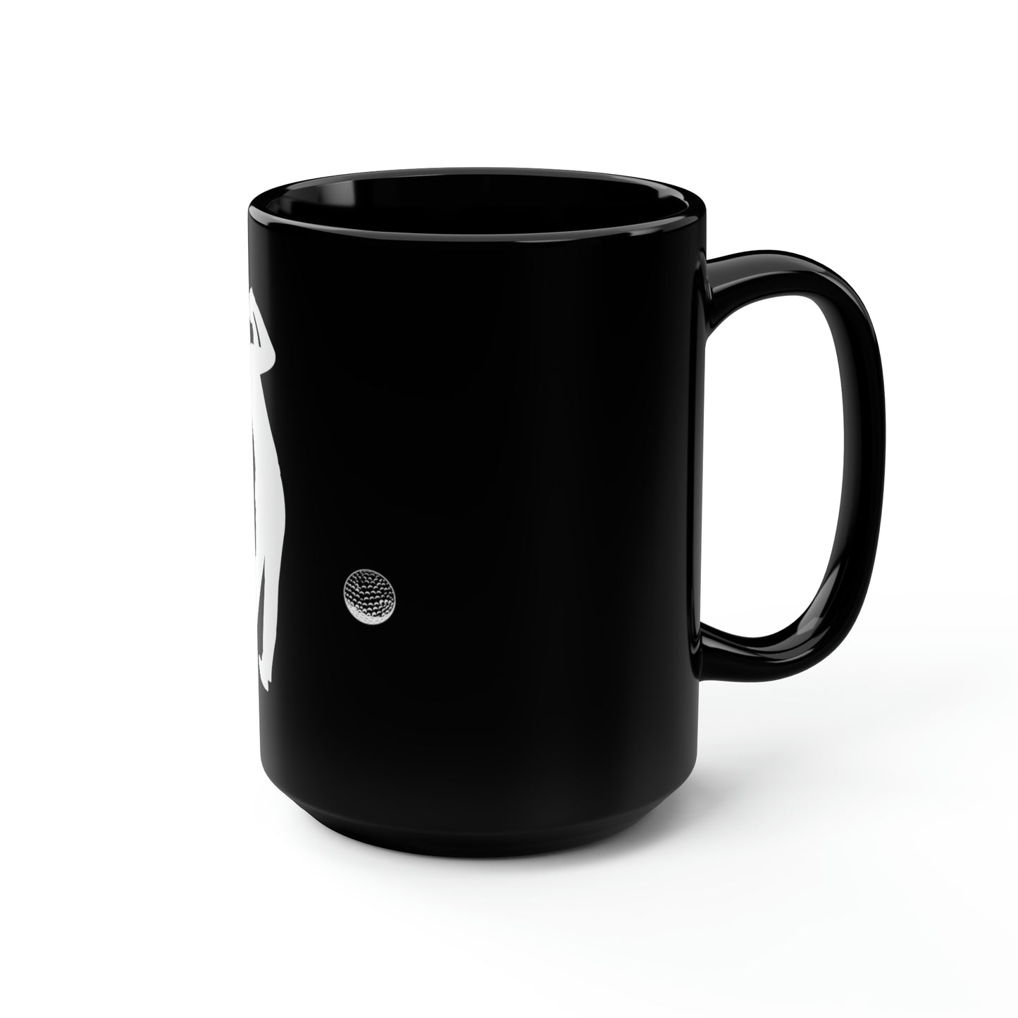 Golf Black Mug, 15oz