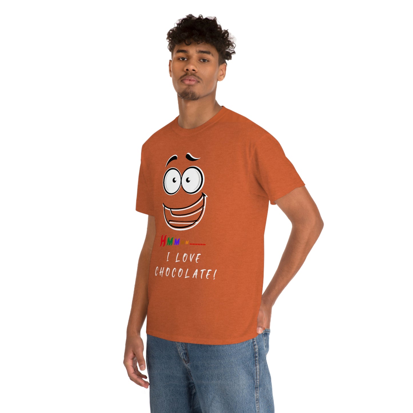 Hmmm... I Love Chocolate Unisex Heavy Cotton Tee