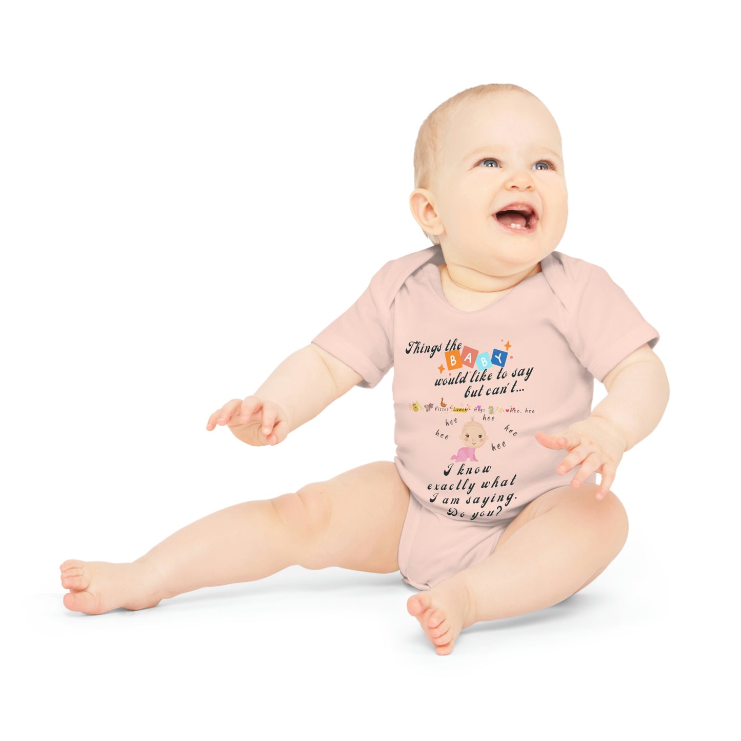 Baby Talk, Baby Organic Short Sleeve Bodysuit