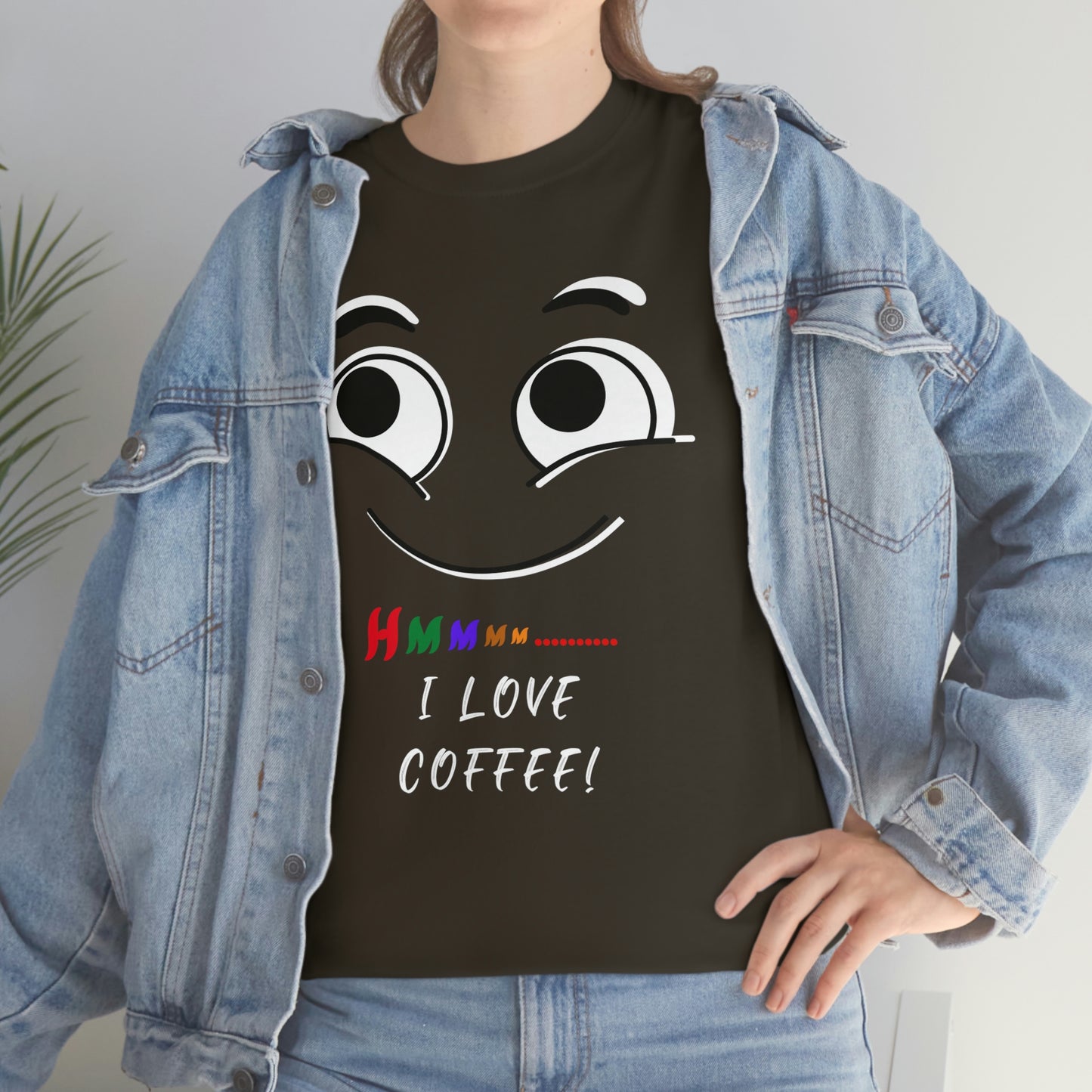 Hmmm... I Love Coffee! Unisex Heavy Cotton Tee