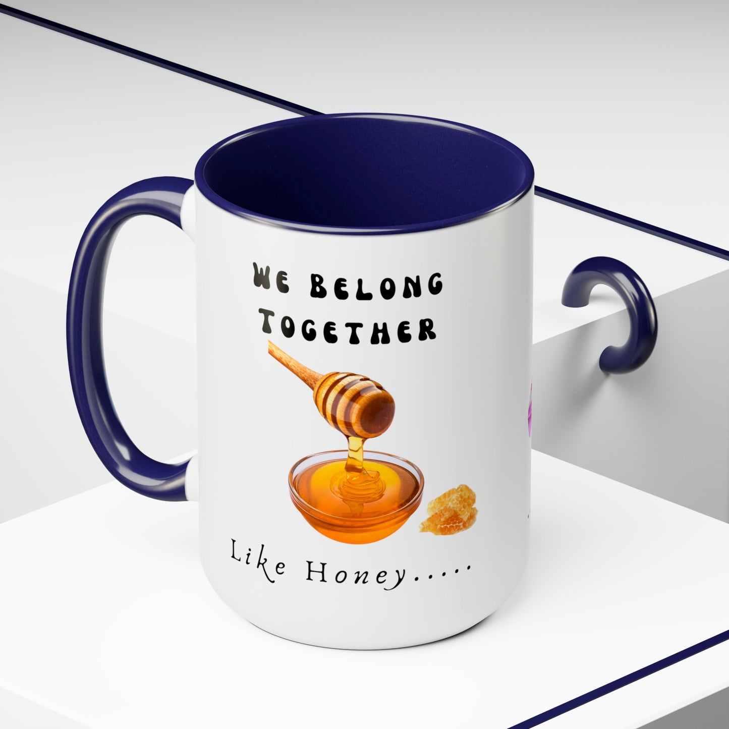 Stronger Together, Love, Two-Tone Coffee Mugs, 15oz