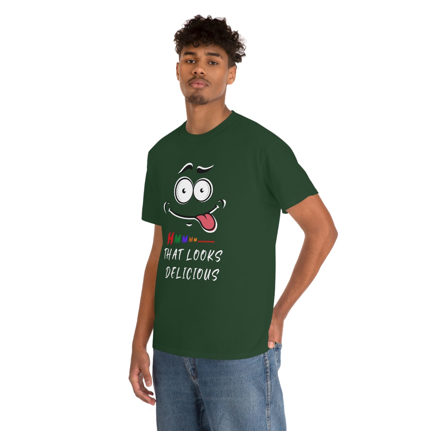 Hmmm, Funny, Unisex Heavy Cotton Tee