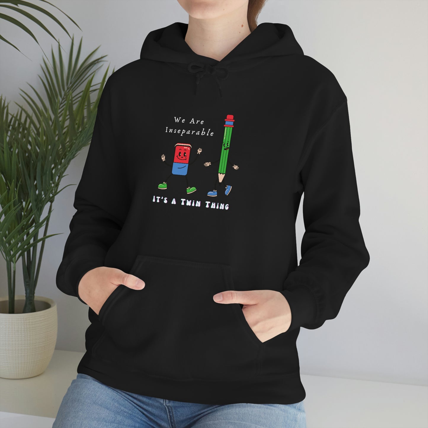 Twin, Unisex Heavy Blend™ Hooded Sweatshirt