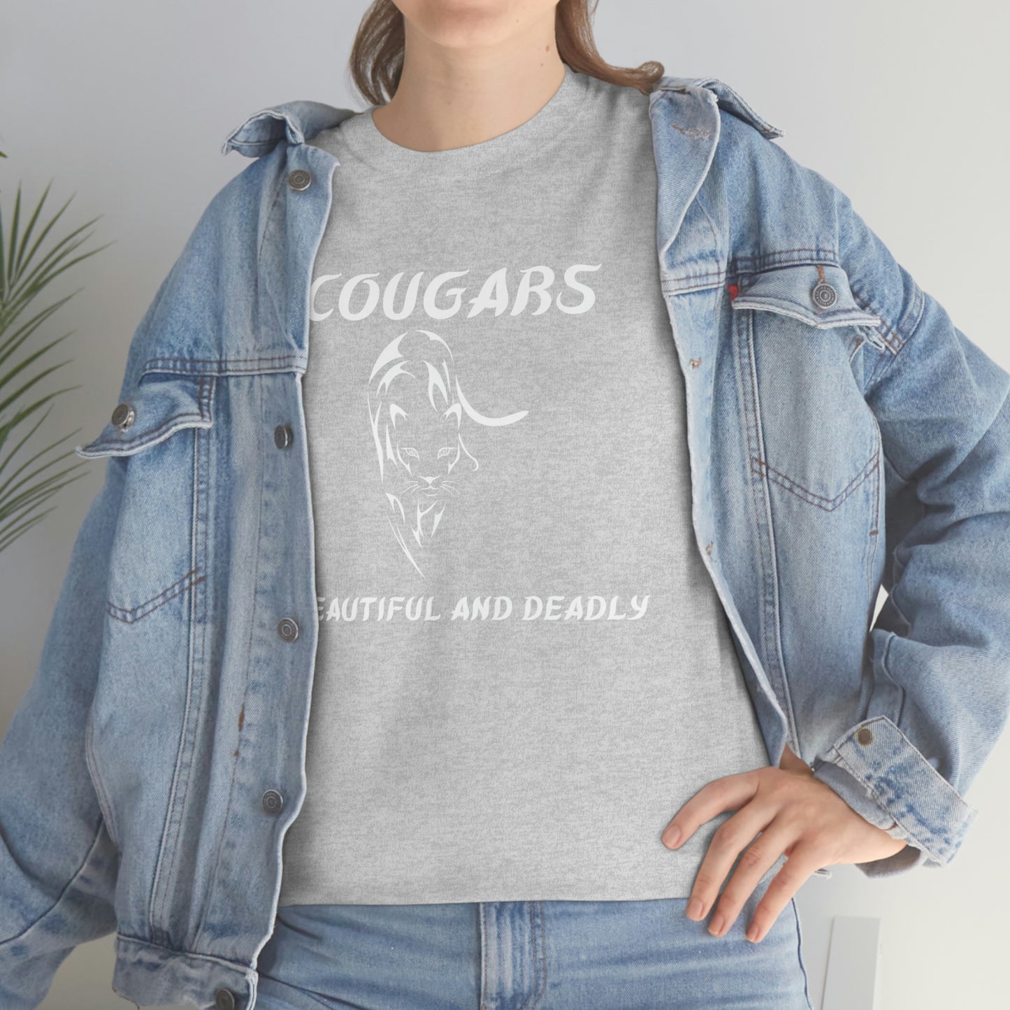 Cougars Unisex Heavy Cotton Tee