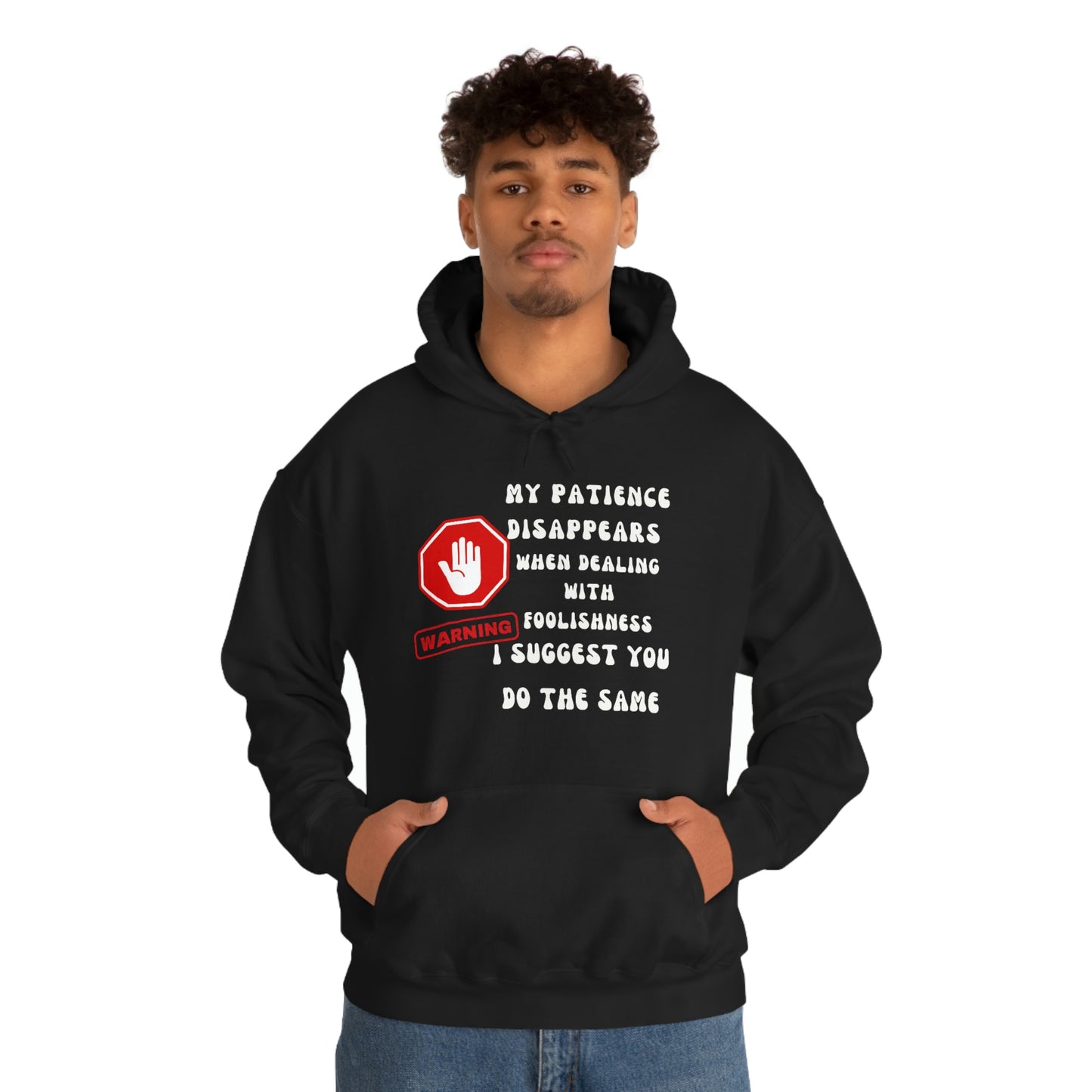 Warning, Unisex Heavy Blend™ Hooded Sweatshirt