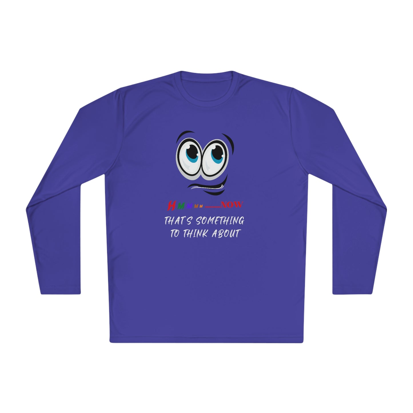 Hmmm, Unisex Lightweight Long Sleeve Tee