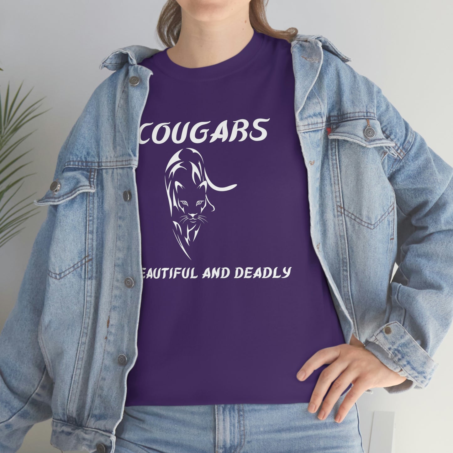 Cougars Unisex Heavy Cotton Tee