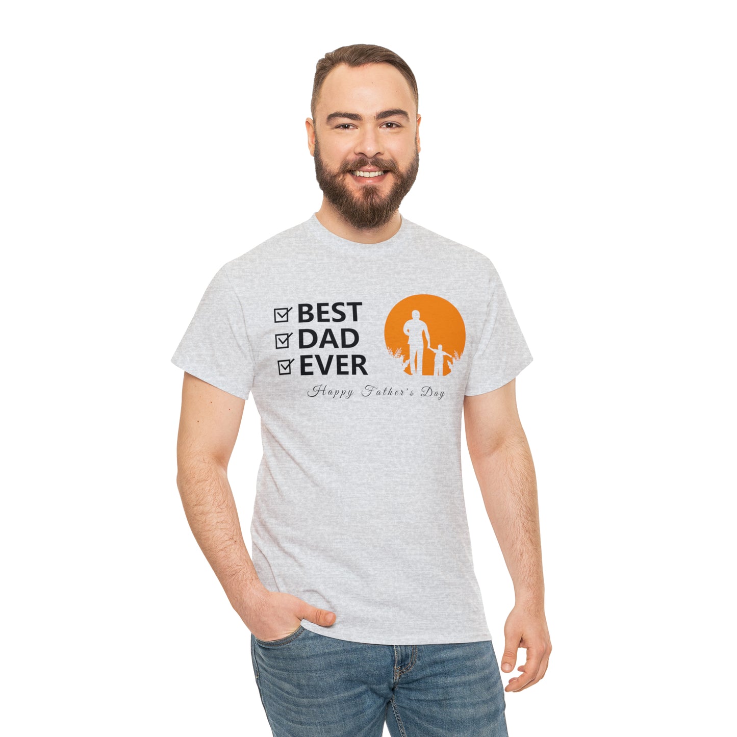 Exotic Print Father's Day Unisex Heavy Cotton Tee