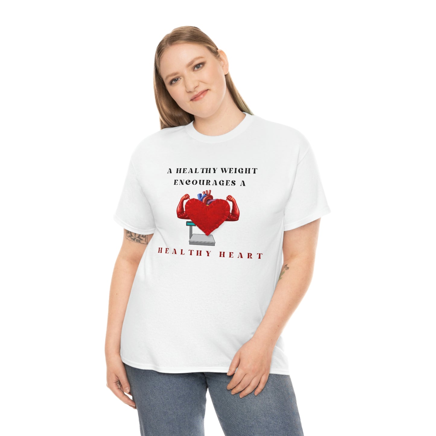 Healthy Weight Healthy Heart Unisex Heavy Cotton Tee