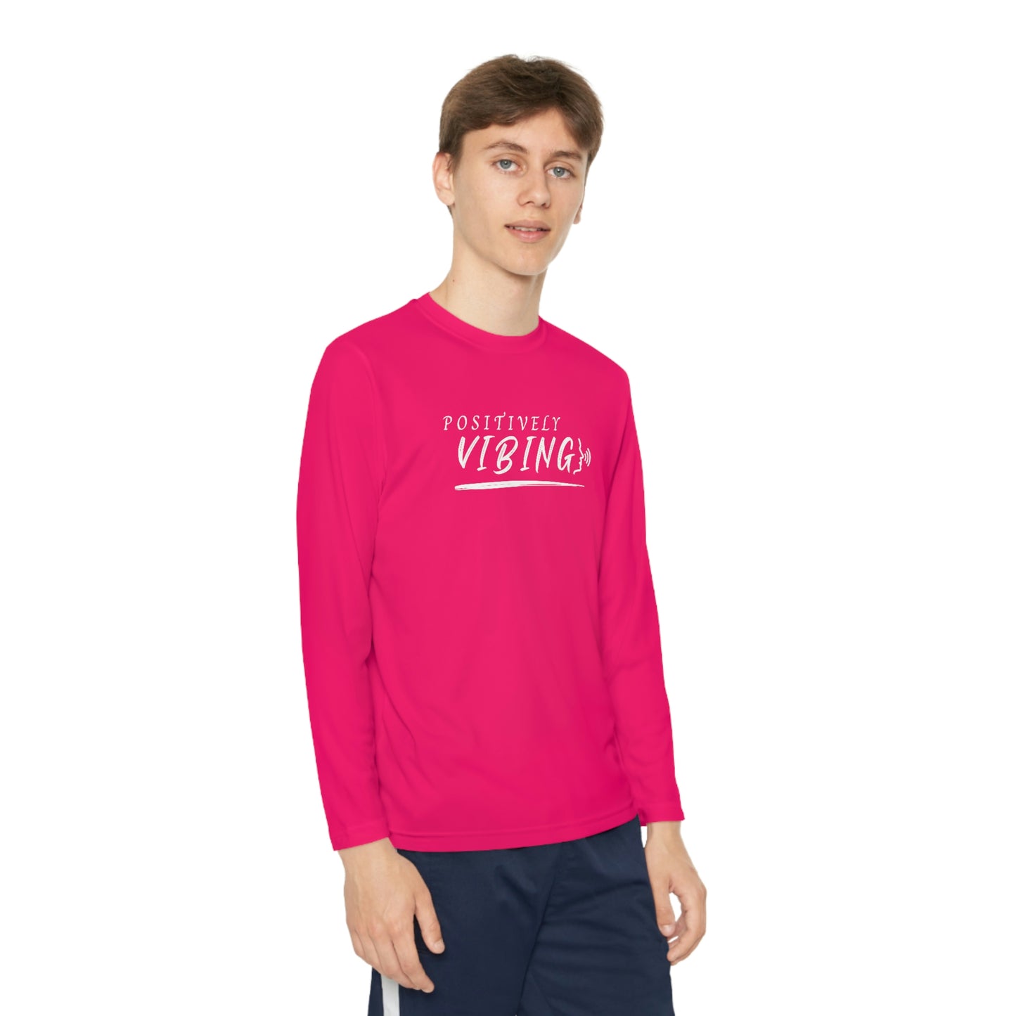 Vibes, Youth Long Sleeve Competitor Tee