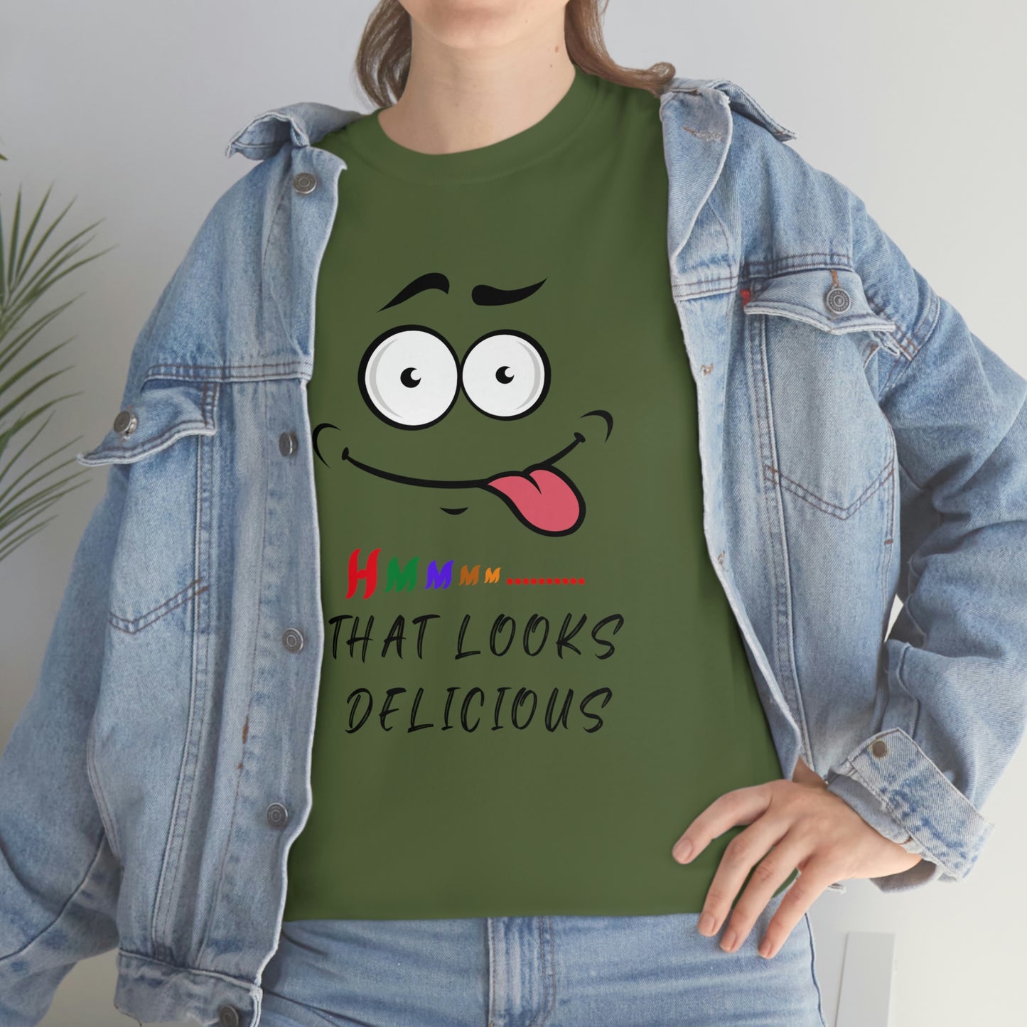 Hmmm, Funny, Unisex Heavy Cotton Tee