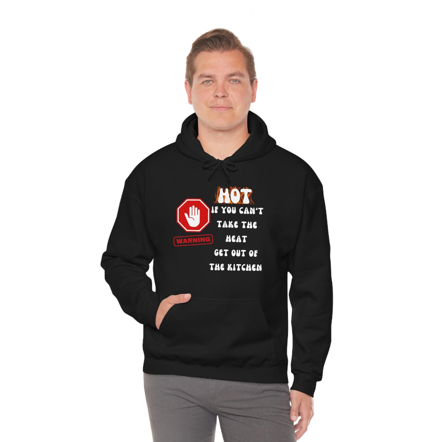 Warning, Unisex Heavy Blend™ Hooded Sweatshirt