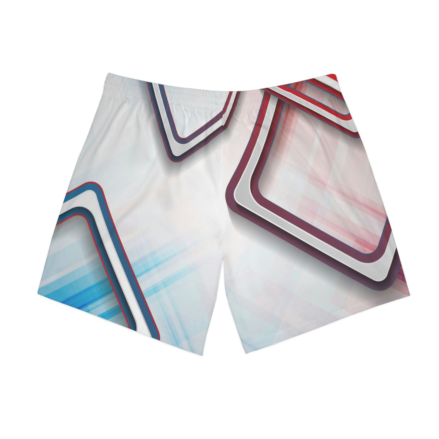 Exotic Print Men's Elastic Beach Shorts (AOP)