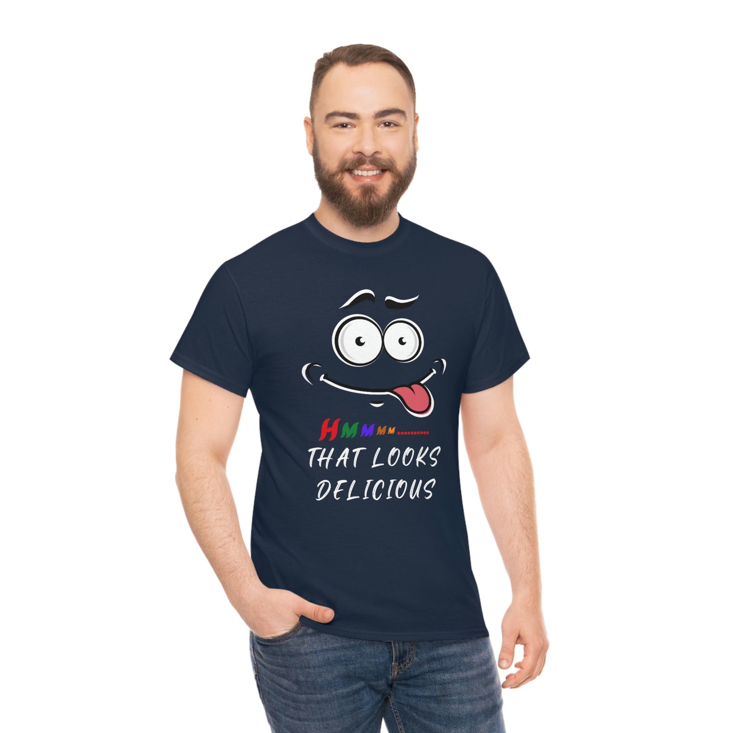 Hmmm, Funny, Unisex Heavy Cotton Tee