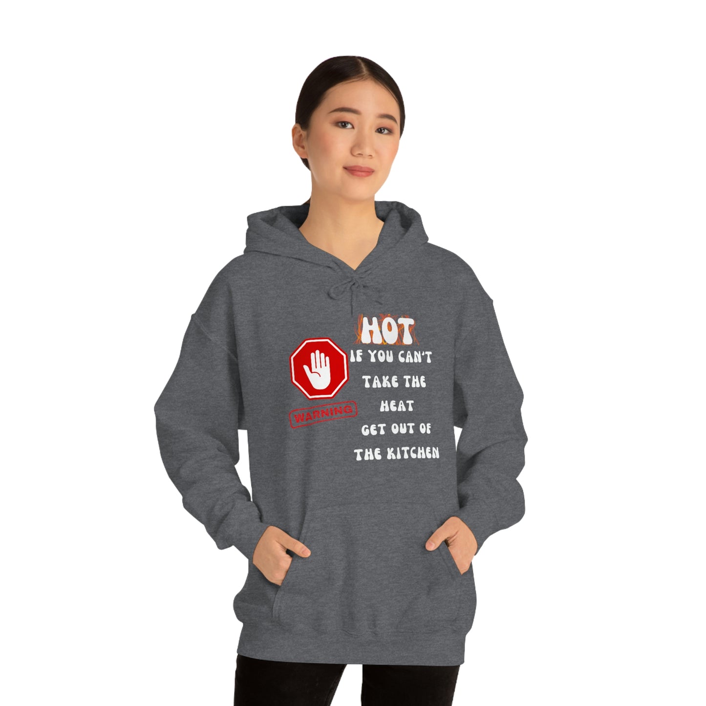 Warning, Unisex Heavy Blend™ Hooded Sweatshirt