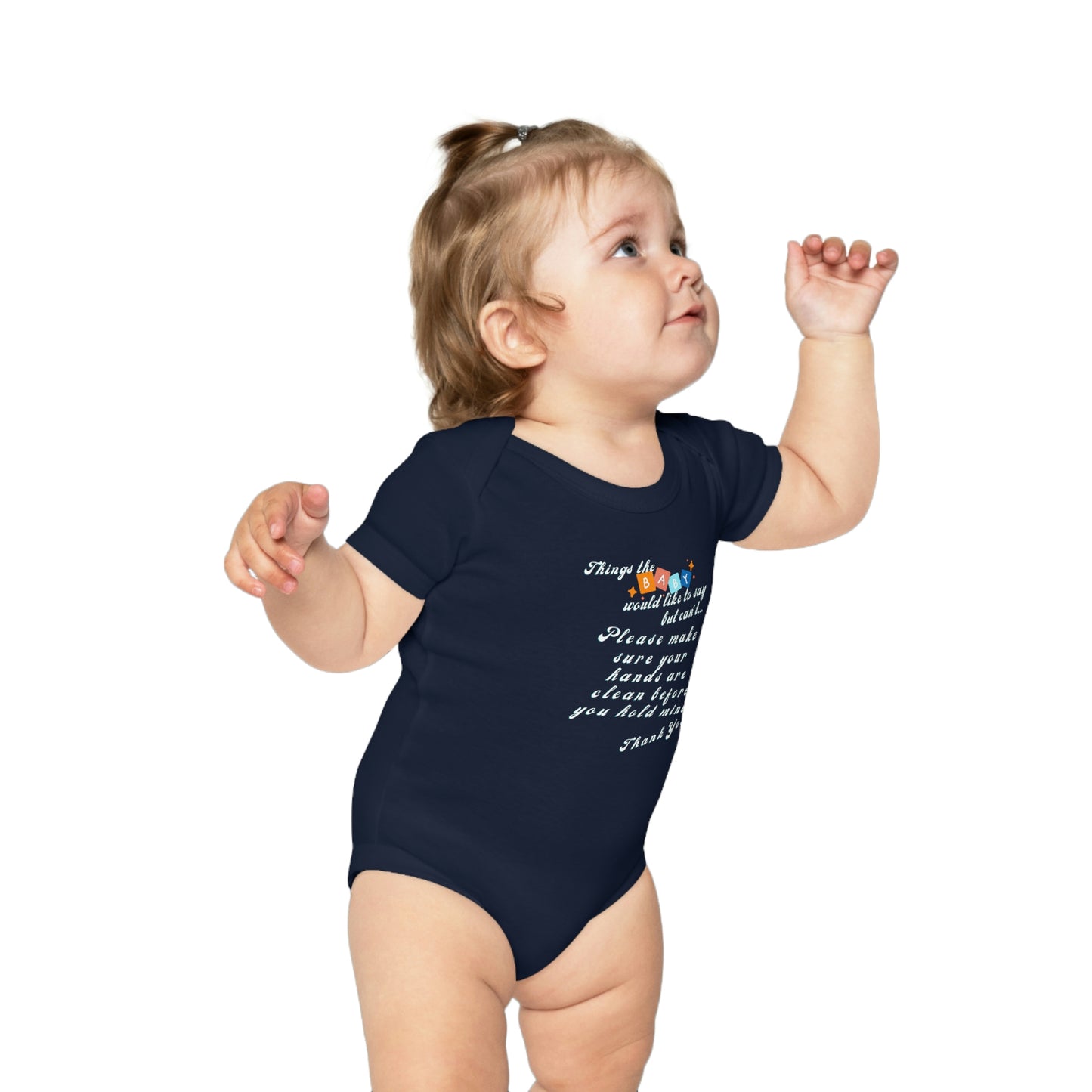 Baby Talk, Combed Cotton Baby Bodysuit